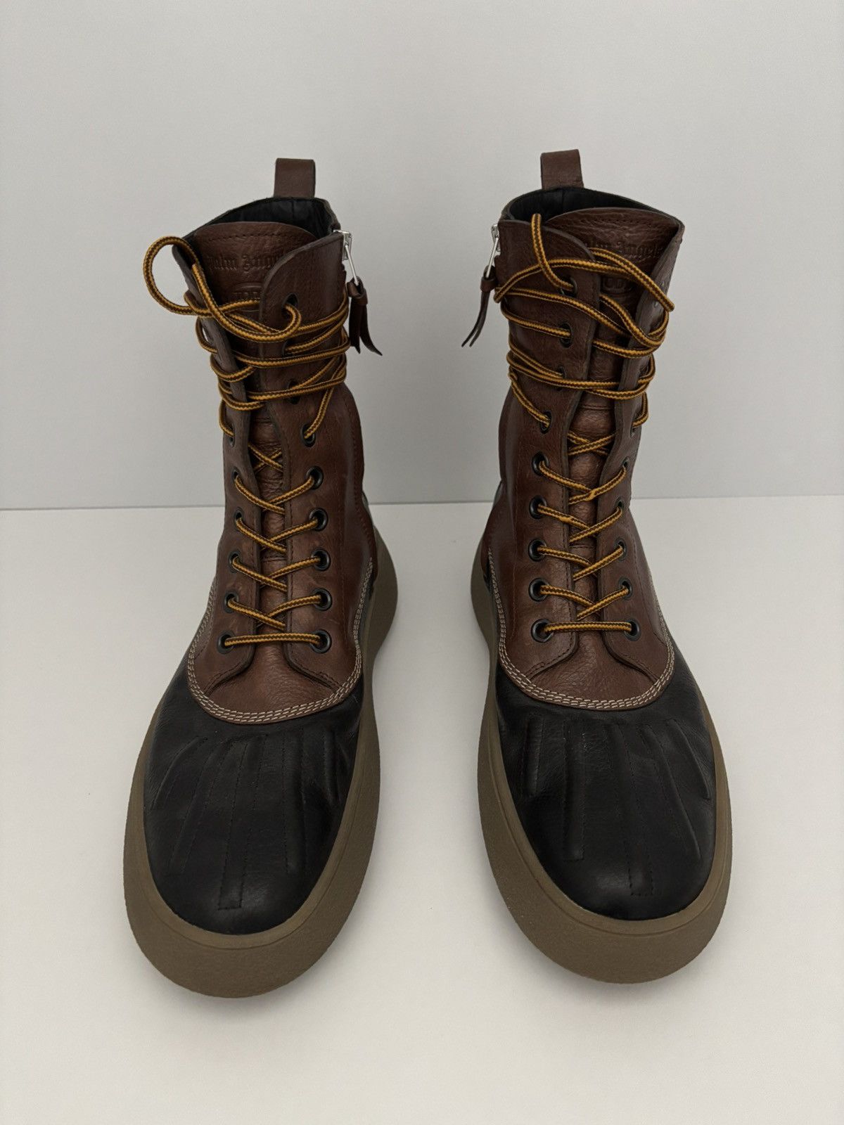 Moncler × Palm Angels × Tod's Moncler x Tod’s x Palm Angels Gommino Leather Boots Size US 11.5 / EU 44-45 - 4 Thumbnail