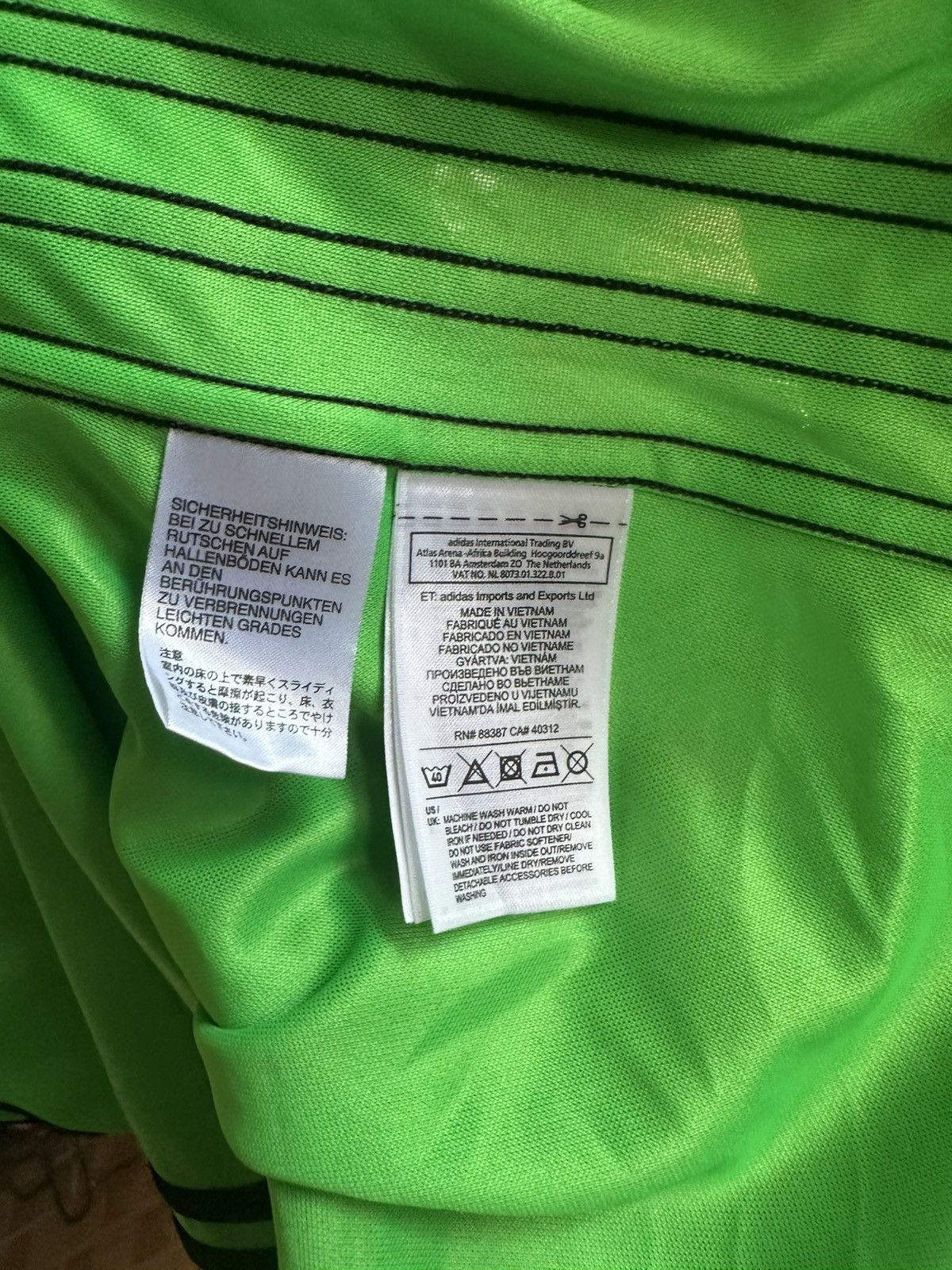 Adidas Courtois Adidas Football Jersey Size US XL / EU 56 / 4 - 9 Thumbnail