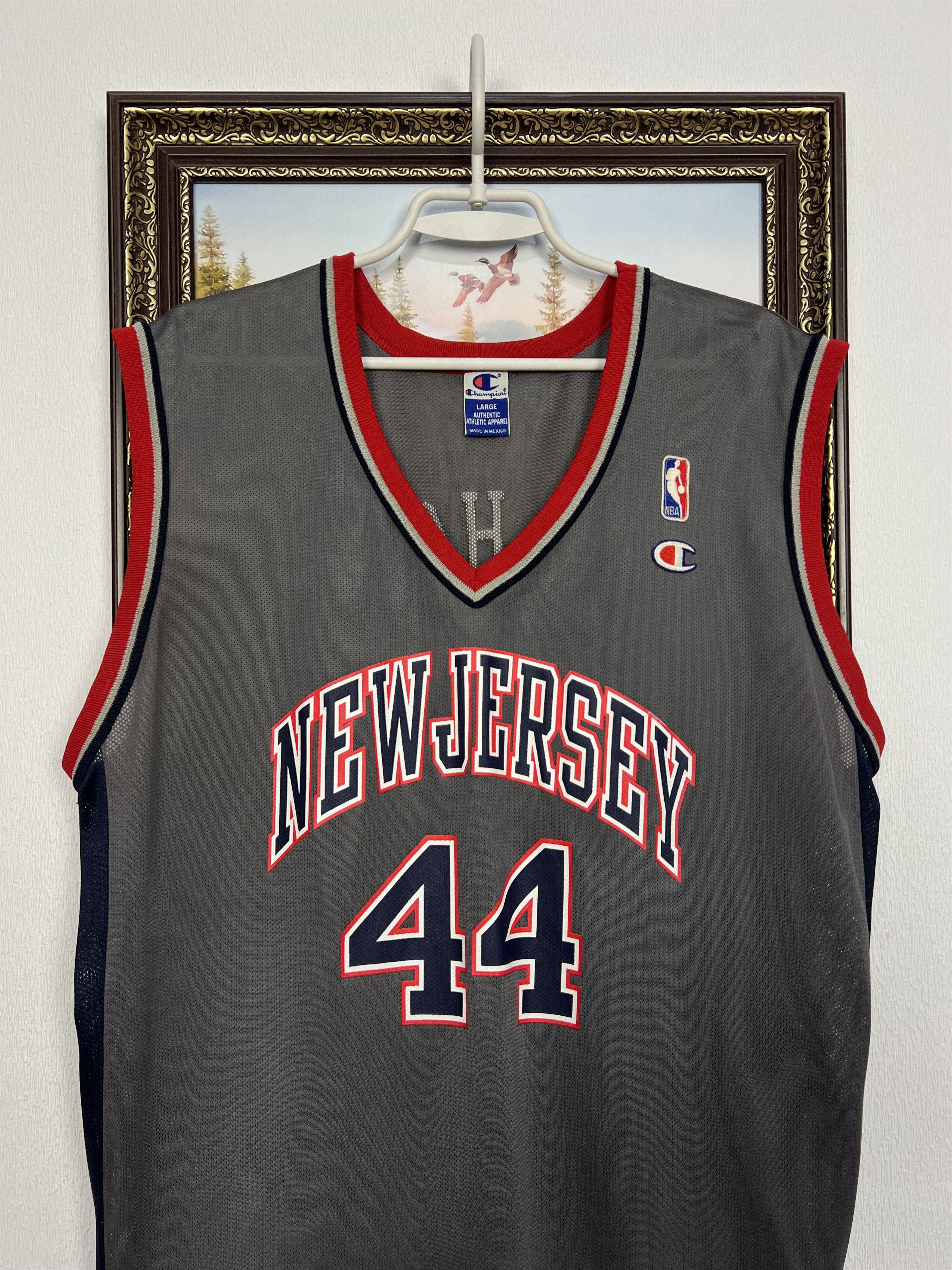 Champion Vintage 90's New Jersey Nets #44 Van Horn Jersey Trikot Size US L / EU 52-54 / 3 - 2 Thumbnail