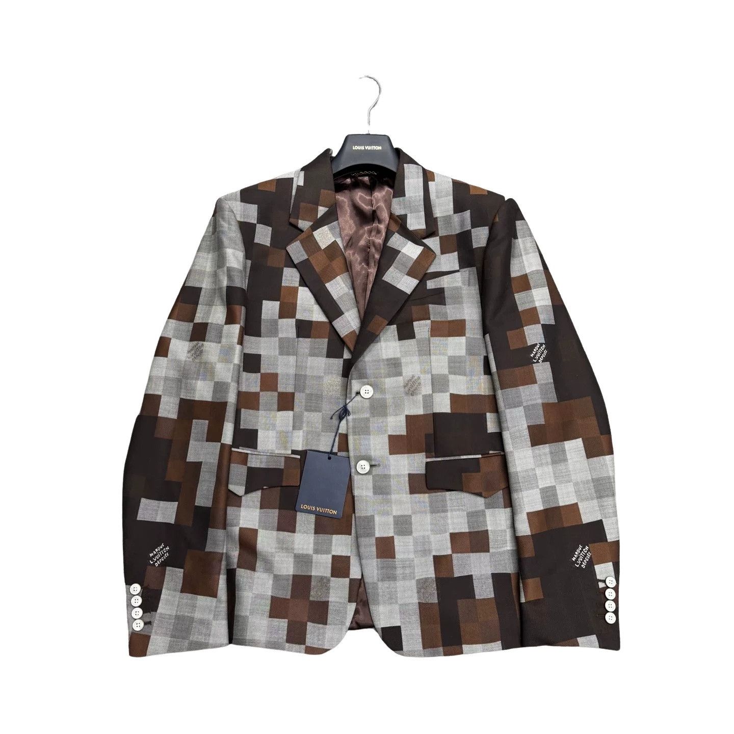 Louis Vuitton Louis Vuitton Pixel Check Blazer Size 38R Size 38R - 1 Thumbnail