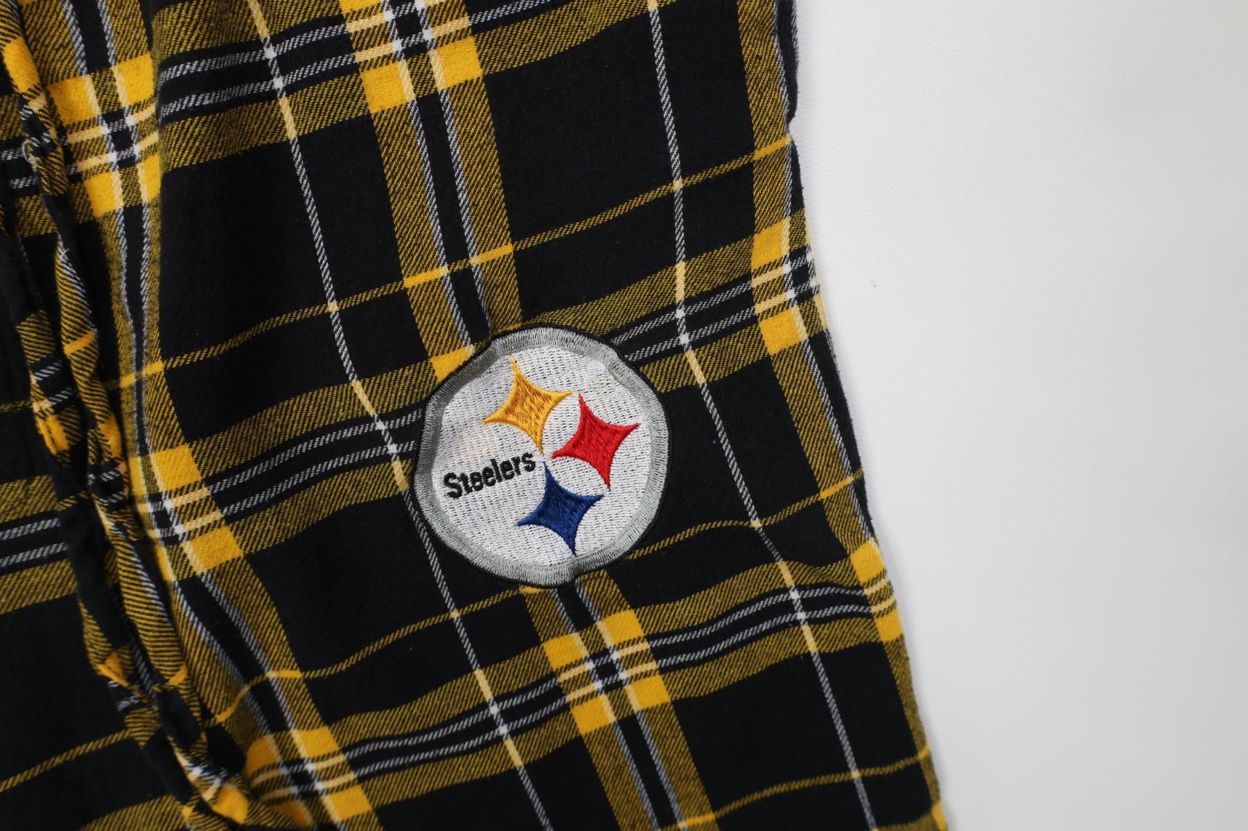Vintage Vintage Y2K NFL Steelers Football Wide Leg Flannel Pants Size US 34 / EU 50 - 5 Thumbnail