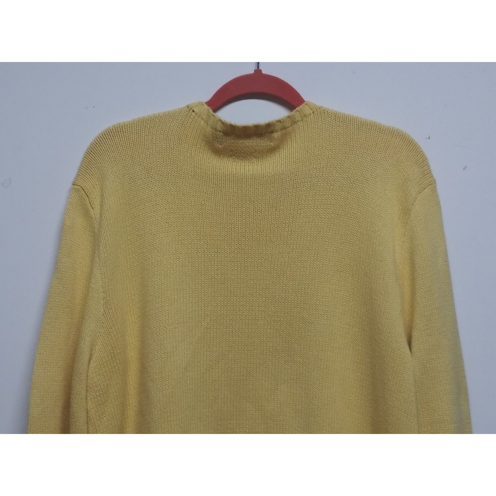 Polo Ralph Lauren 90s VTG Polo Ralph Lauren Mens sweater Sz L Yellow Y2K Crew Size US L / EU 52-54 / 3 - 6 Thumbnail