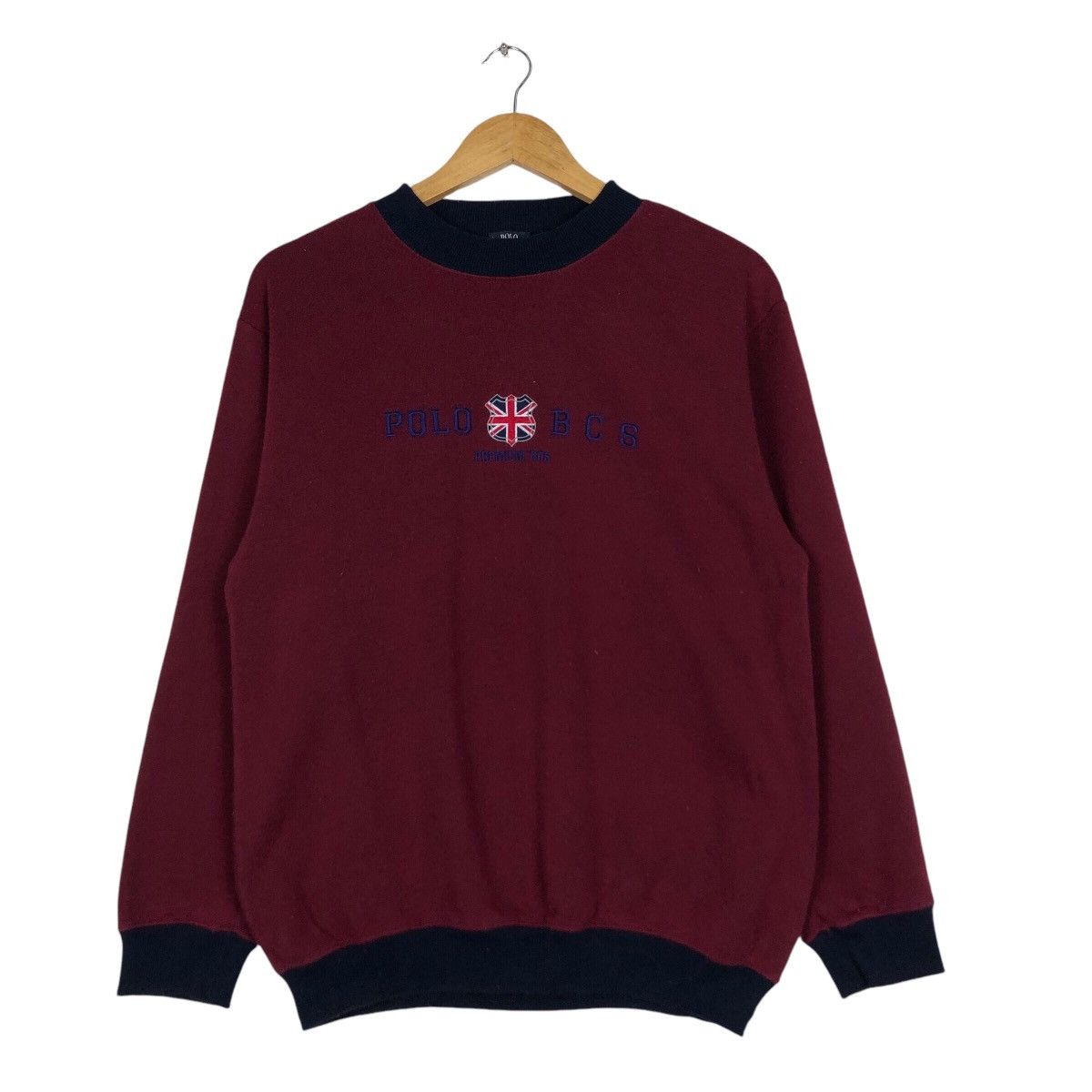 Beverly Hills Polo Club × U.S. Polo Assn. Polo British Council Vintage Casual Sweatshirt Small Size US S / EU 44-46 / 1 - 1 Thumbnail