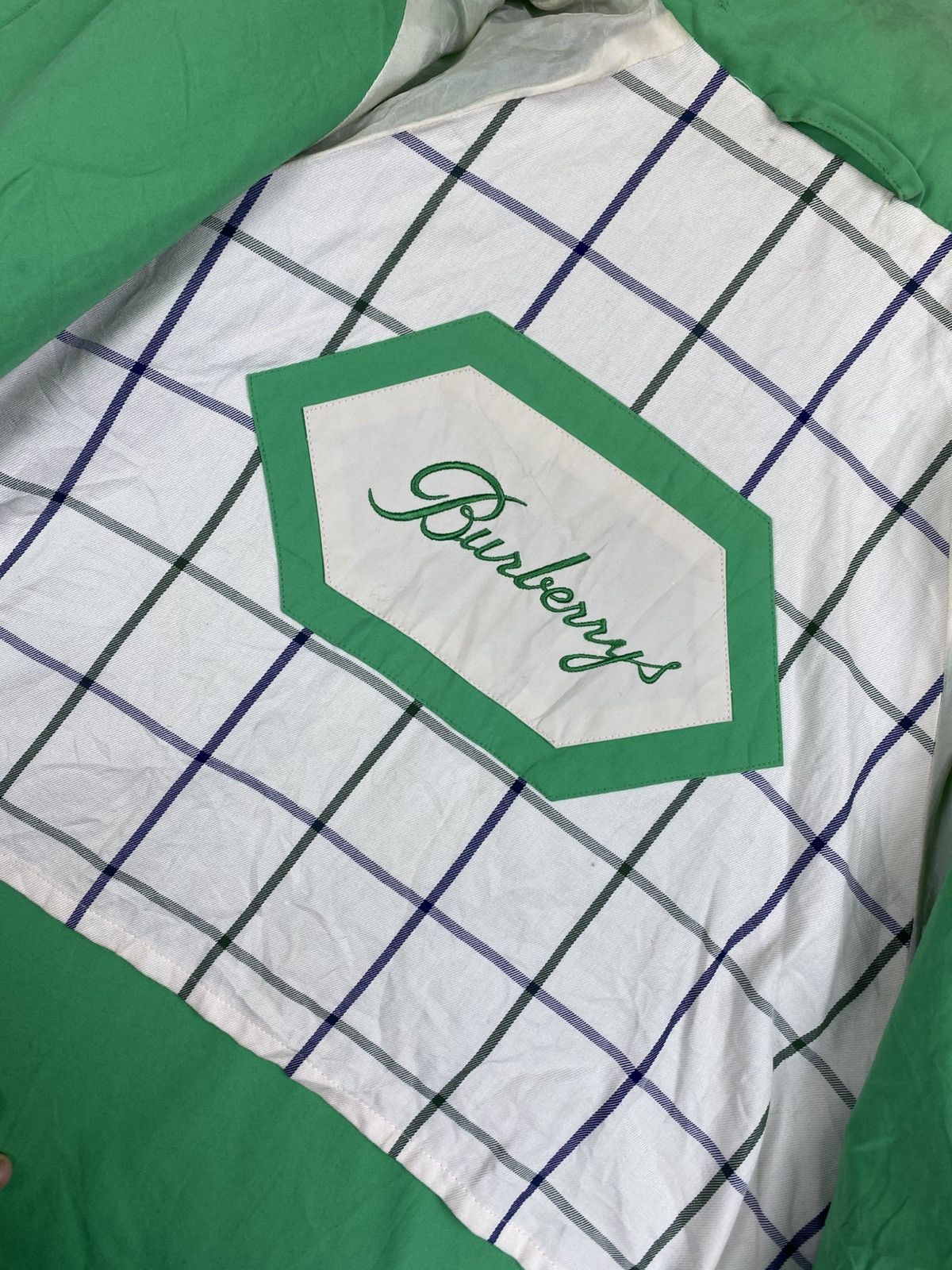 Burberry Vintage 80s Burberry Fog Green Zipper Jacket Size US L / EU 52-54 / 3 - 11 Thumbnail