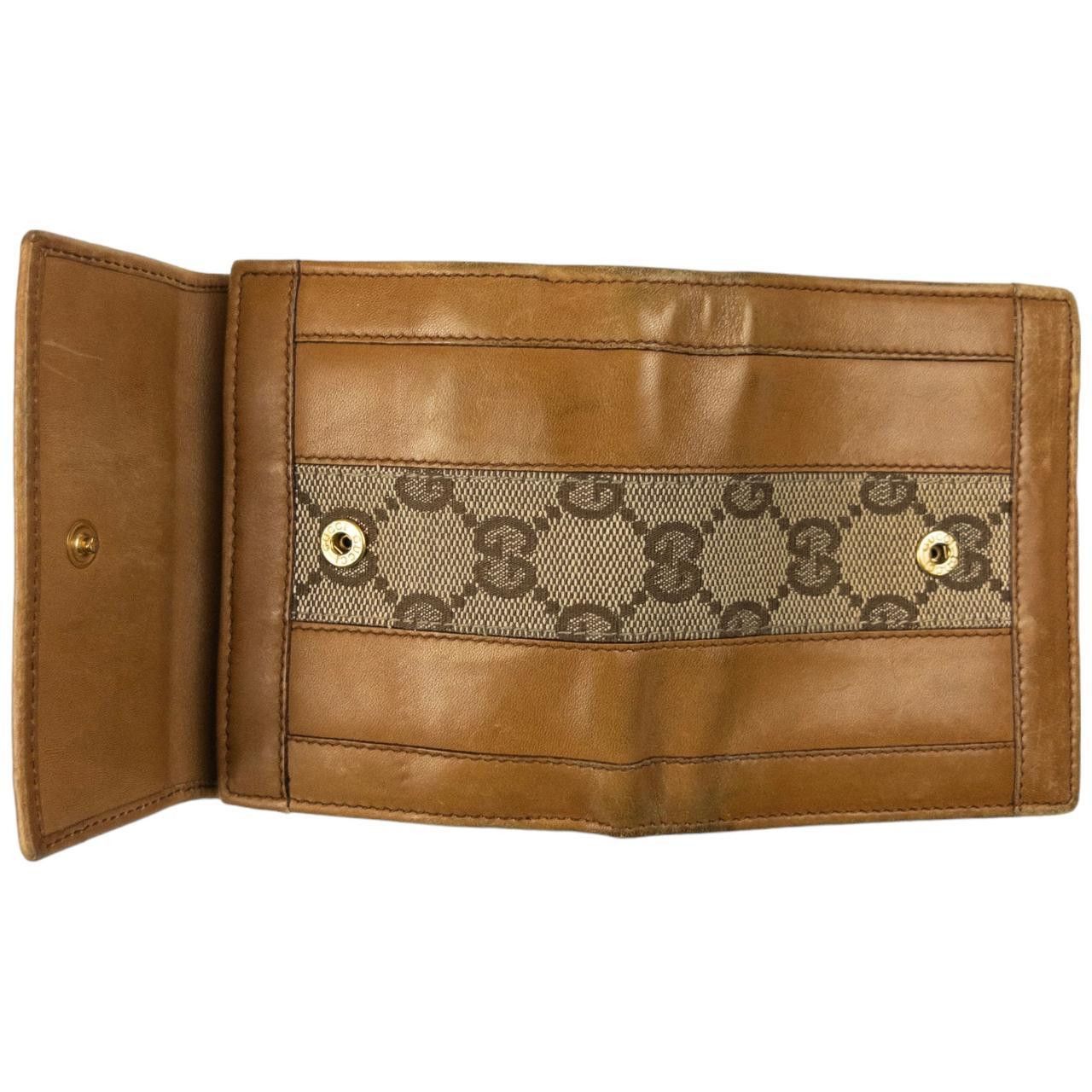 Gucci Vintage Gucci Monogram Leather Wallet Size ONE SIZE - 3 Thumbnail