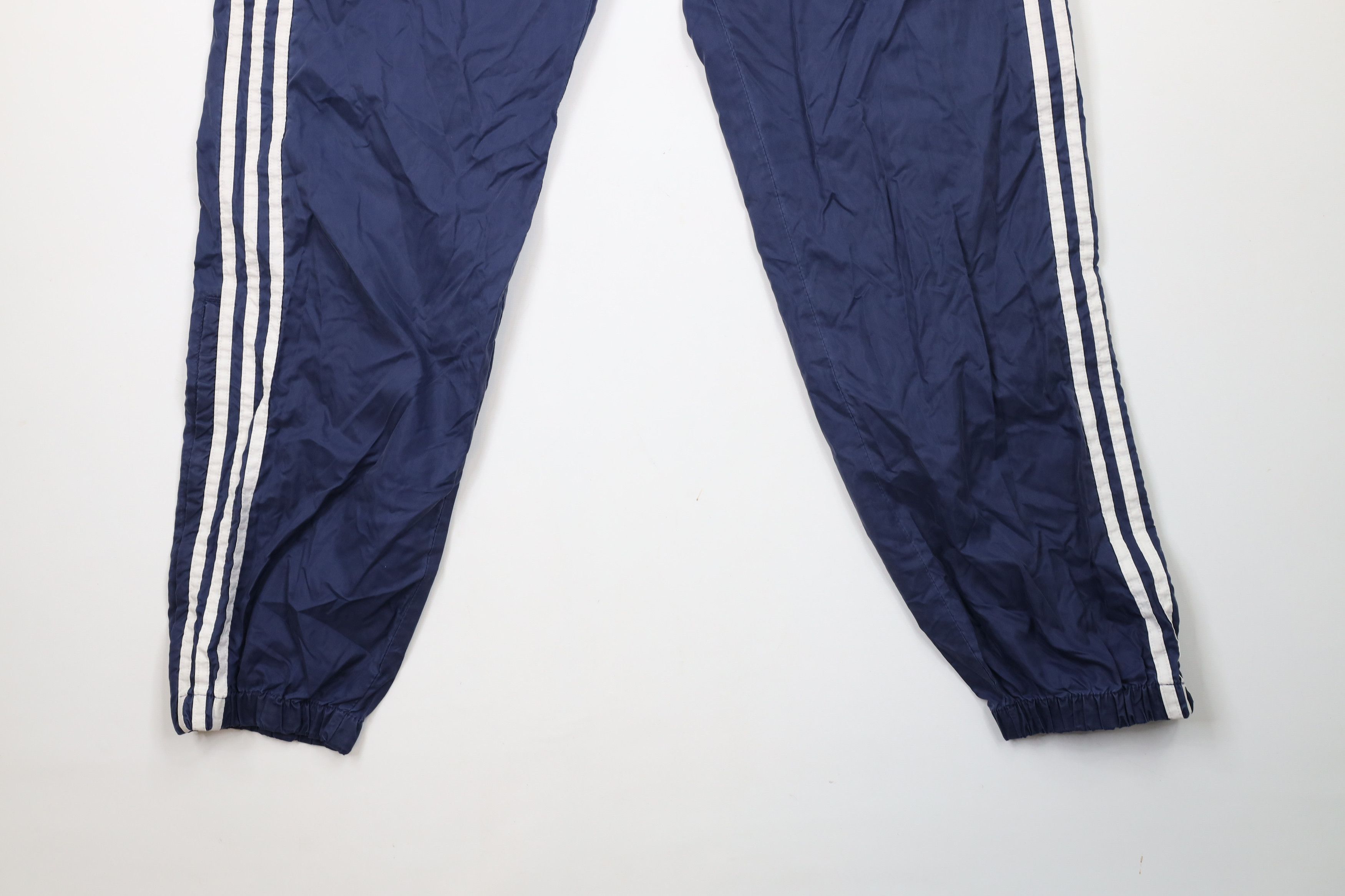 Adidas × Vintage Vintage 90s Adidas Spell Striped Cuffed Joggers Pants Nylon Size US 36 / EU 52 - 4 Thumbnail