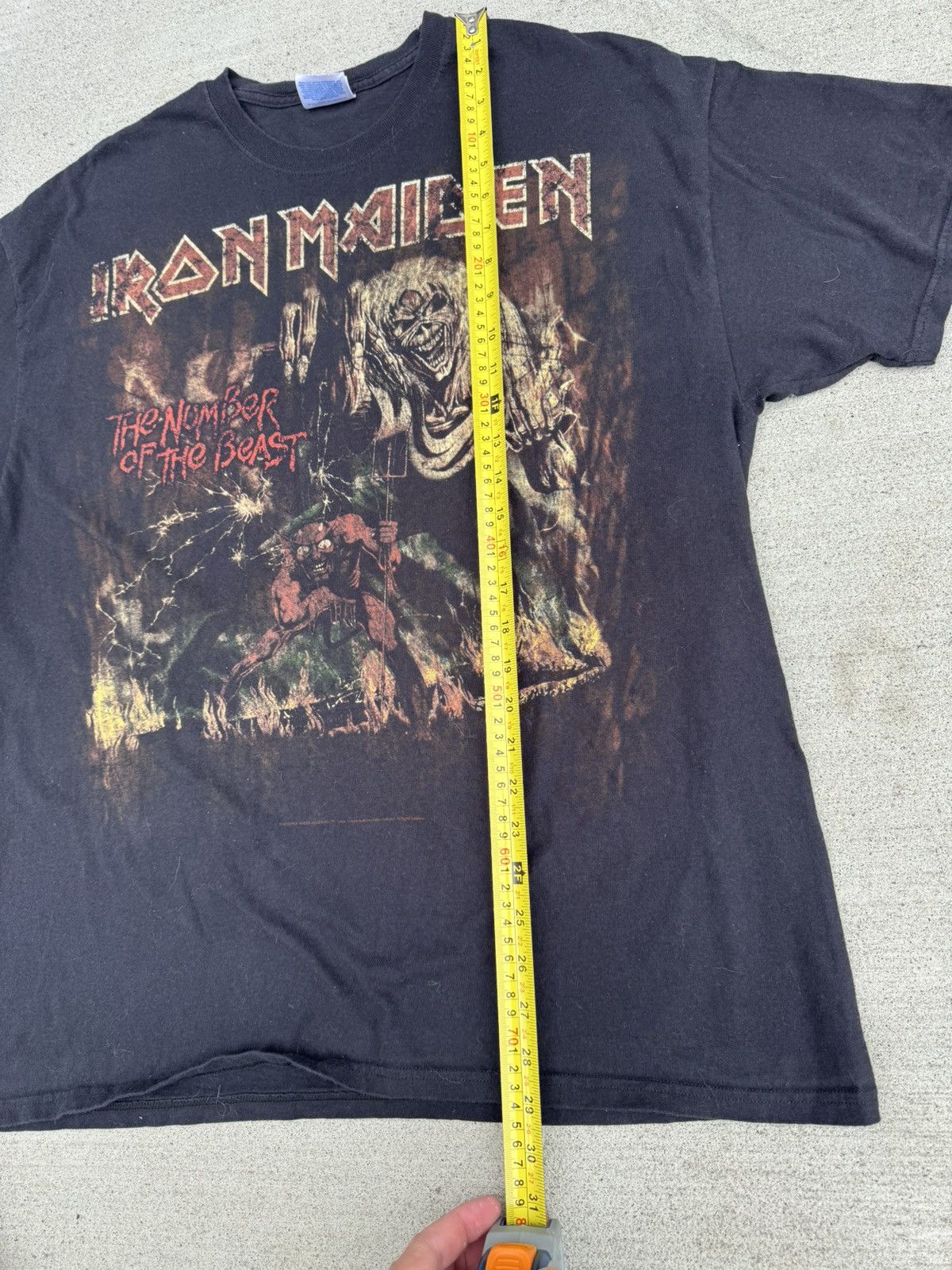 Vintage Iron Maiden The Number Of The Beast Tour 1982-83 Tee 2008 Size US XL / EU 56 / 4 - 4 Thumbnail