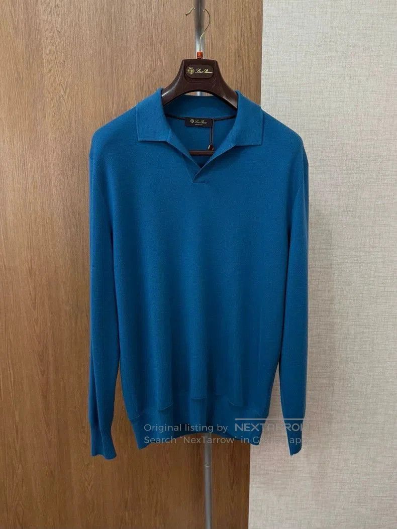 Loro Piana Loro Piana Wish Wool Knit Polo. Size US XL / EU 56 / 4 - 1 Thumbnail
