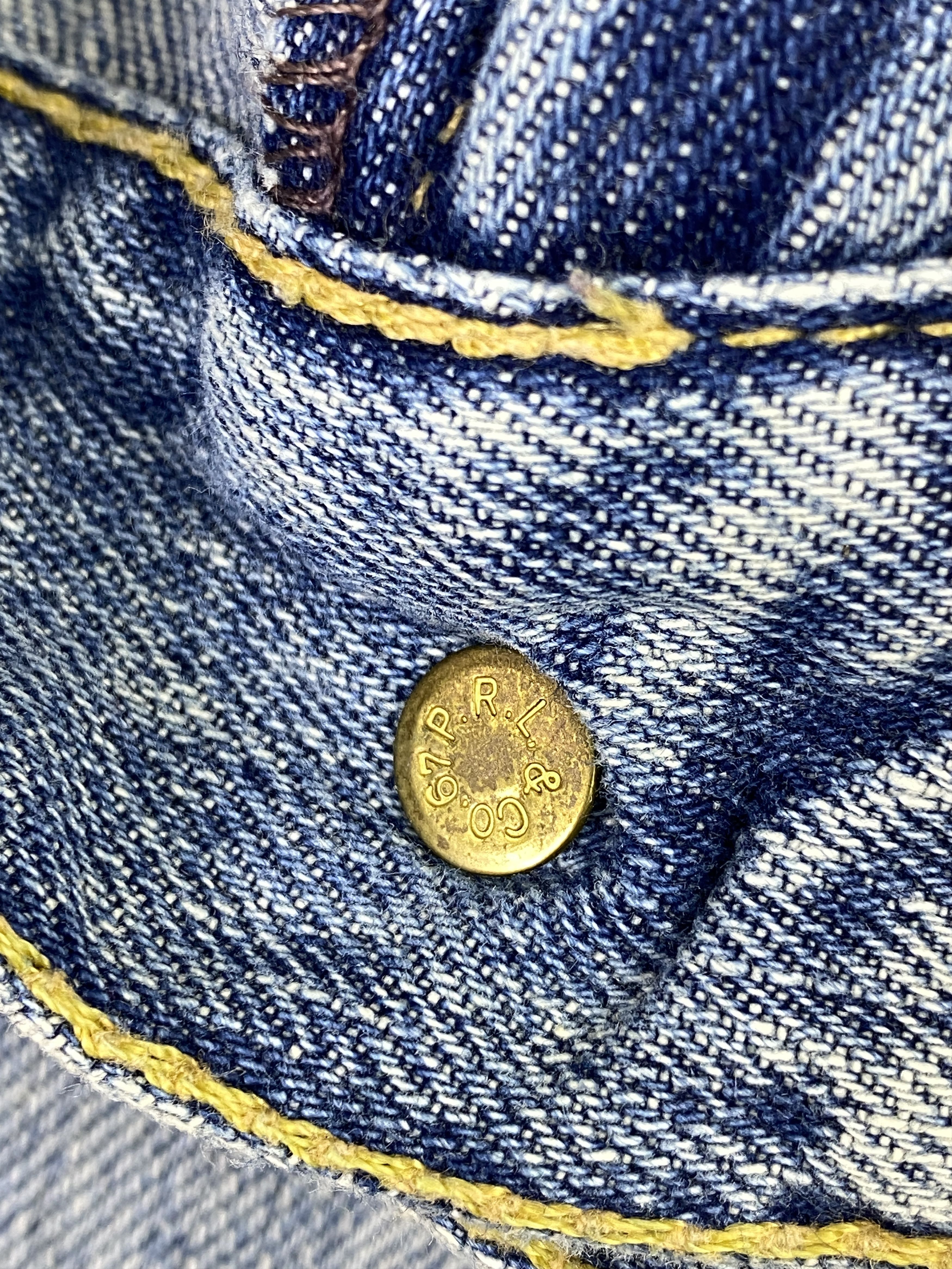 Polo Ralph Lauren Vintage Polo Ralph Lauren Selvedge Faded Blue Jeans DP2855 Size US 37 - 15 Thumbnail