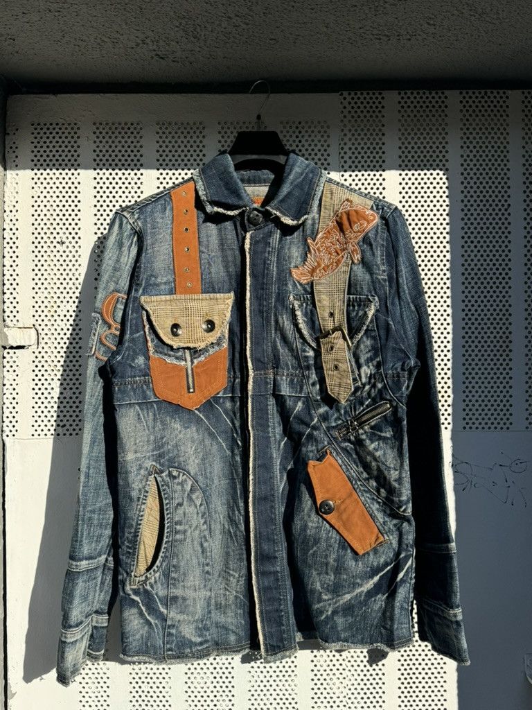 G-Star × Japanese Brand Vintage Jeans Avant Garde Fish Jacket G Star Radar Low Loose Size US M / EU 48-50 / 2 - 1 Thumbnail