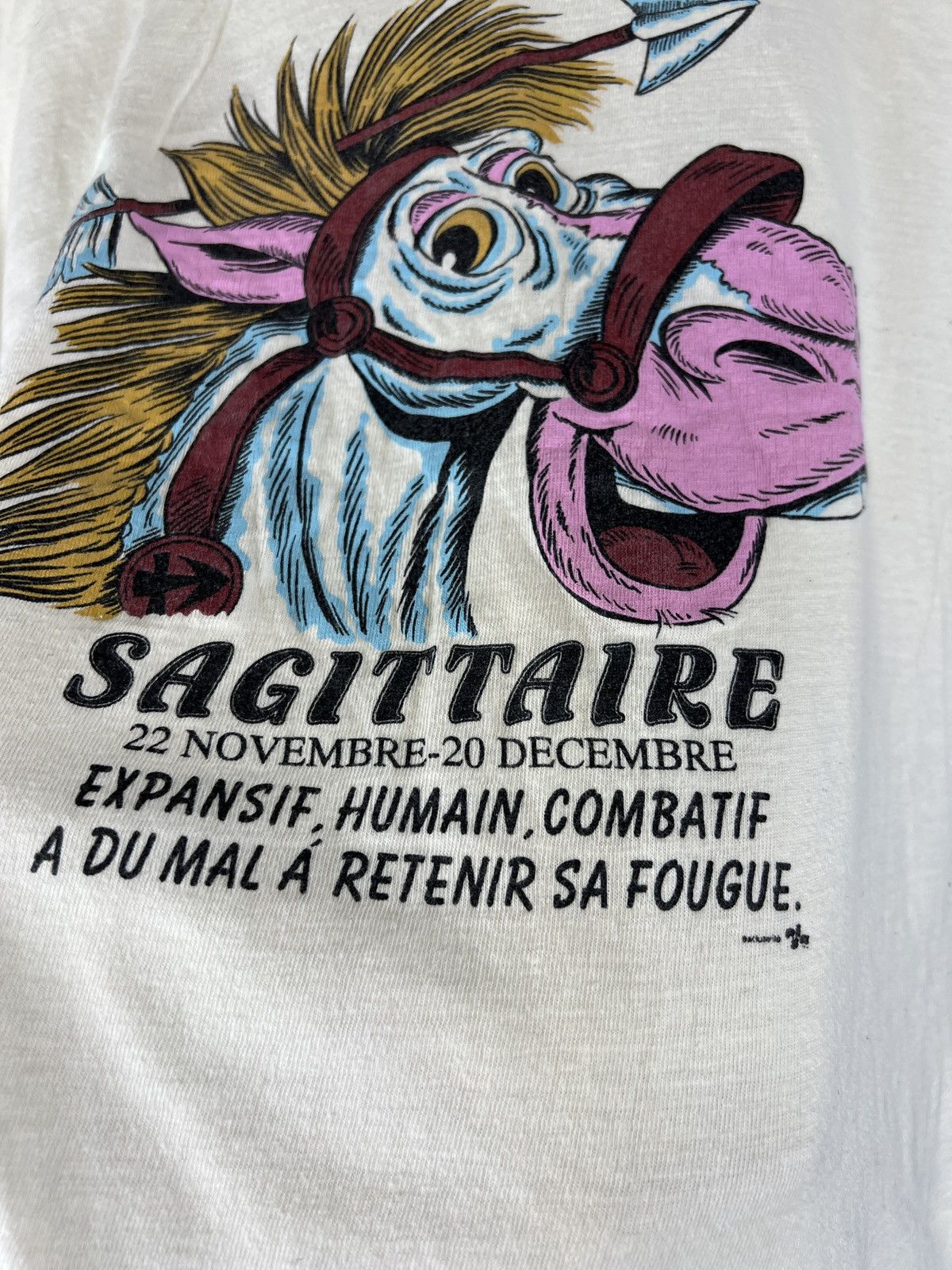 Vintage Vintage Humor tee Sagittire pink horse y2k Size US L / EU 52-54 / 3 - 2 Thumbnail