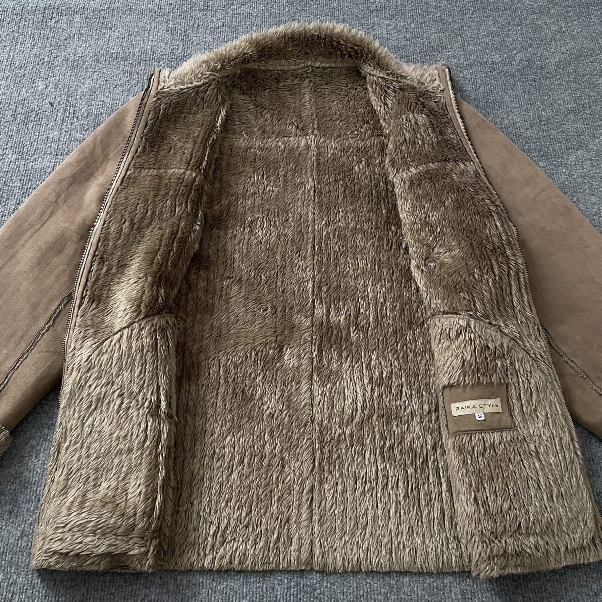 Isamu Katayama Backlash Japanese Raika Style Faux Suede Sherpa Jacket vkei style Size US S / EU 44-46 / 1 - 4 Thumbnail