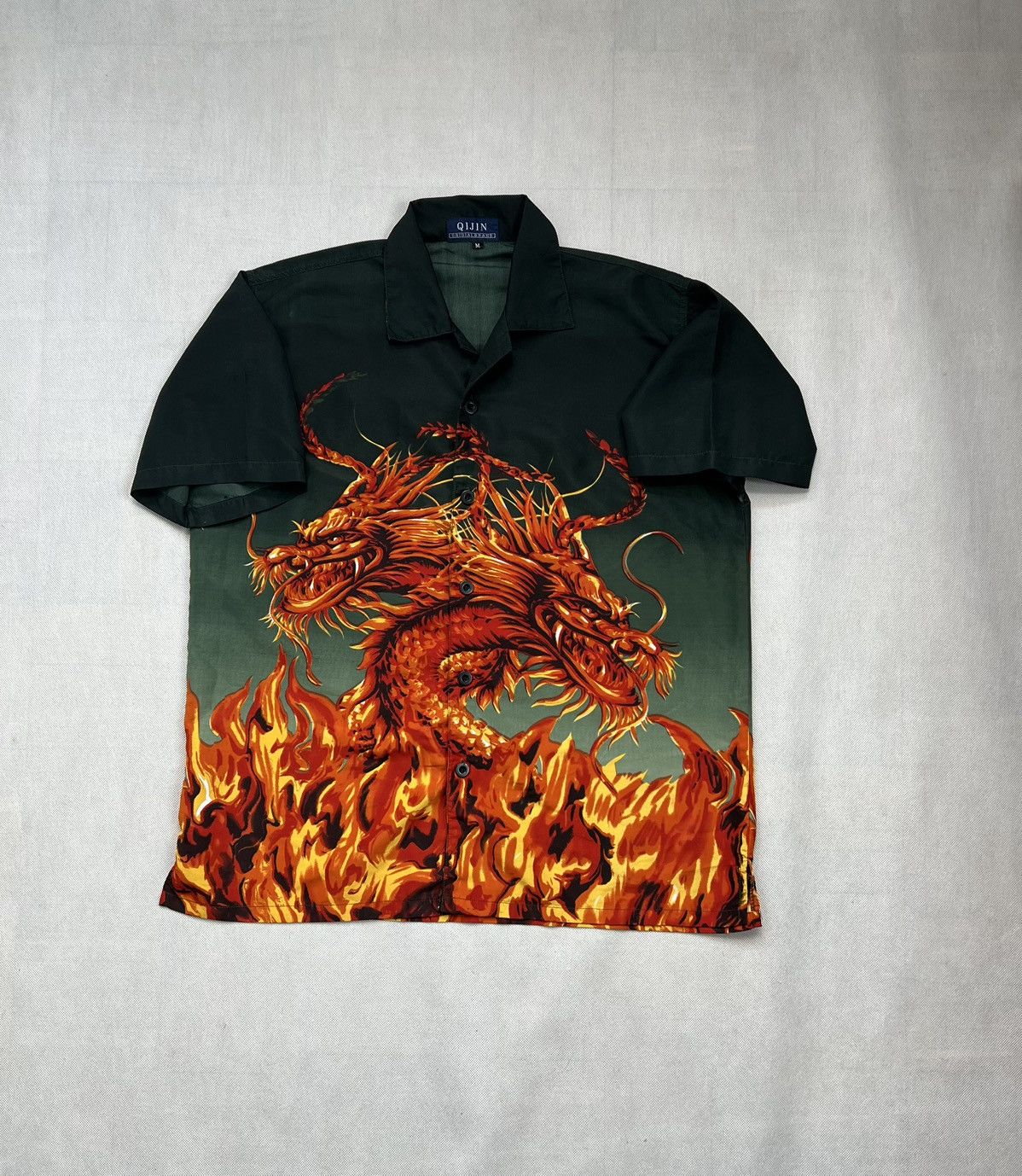 Vintage Shirt Qijin Dragon Fire Vintage Size US M / EU 48-50 / 2 - 1 Thumbnail