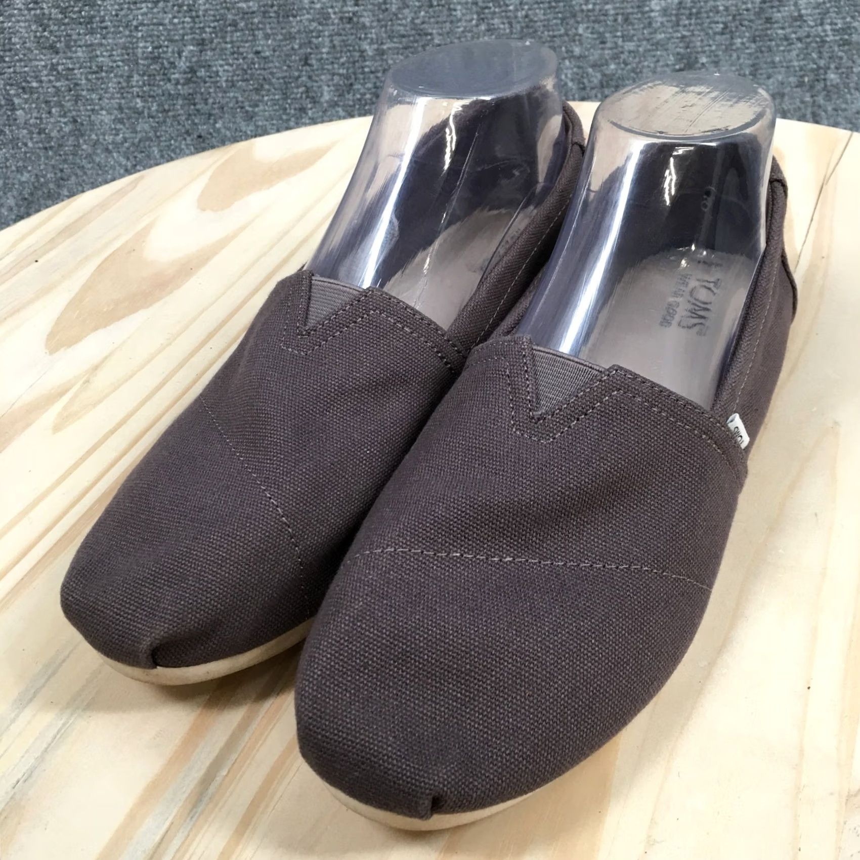 Toms TOMS Alpargata Classic Slip-On Brown Casual Womens 8.5 Closed Toe Low Top Canvas Shoes Size M / US 6-8 / IT 42-44 - 3 Thumbnail
