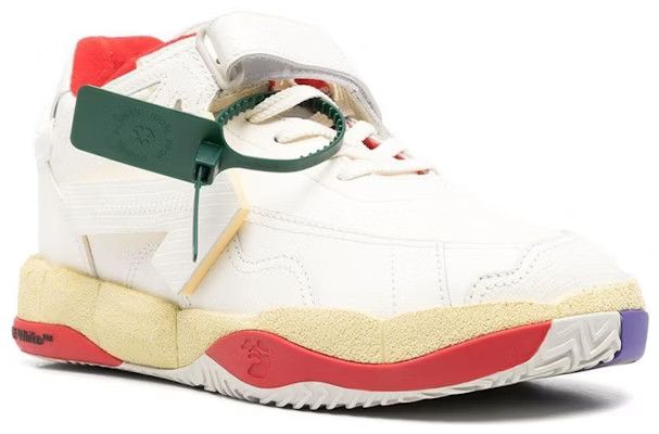 Off-White o1gr1nt0425 Puzzle Couture Low-Top Sneakers in White Size US 9 / EU 42 - 3 Thumbnail