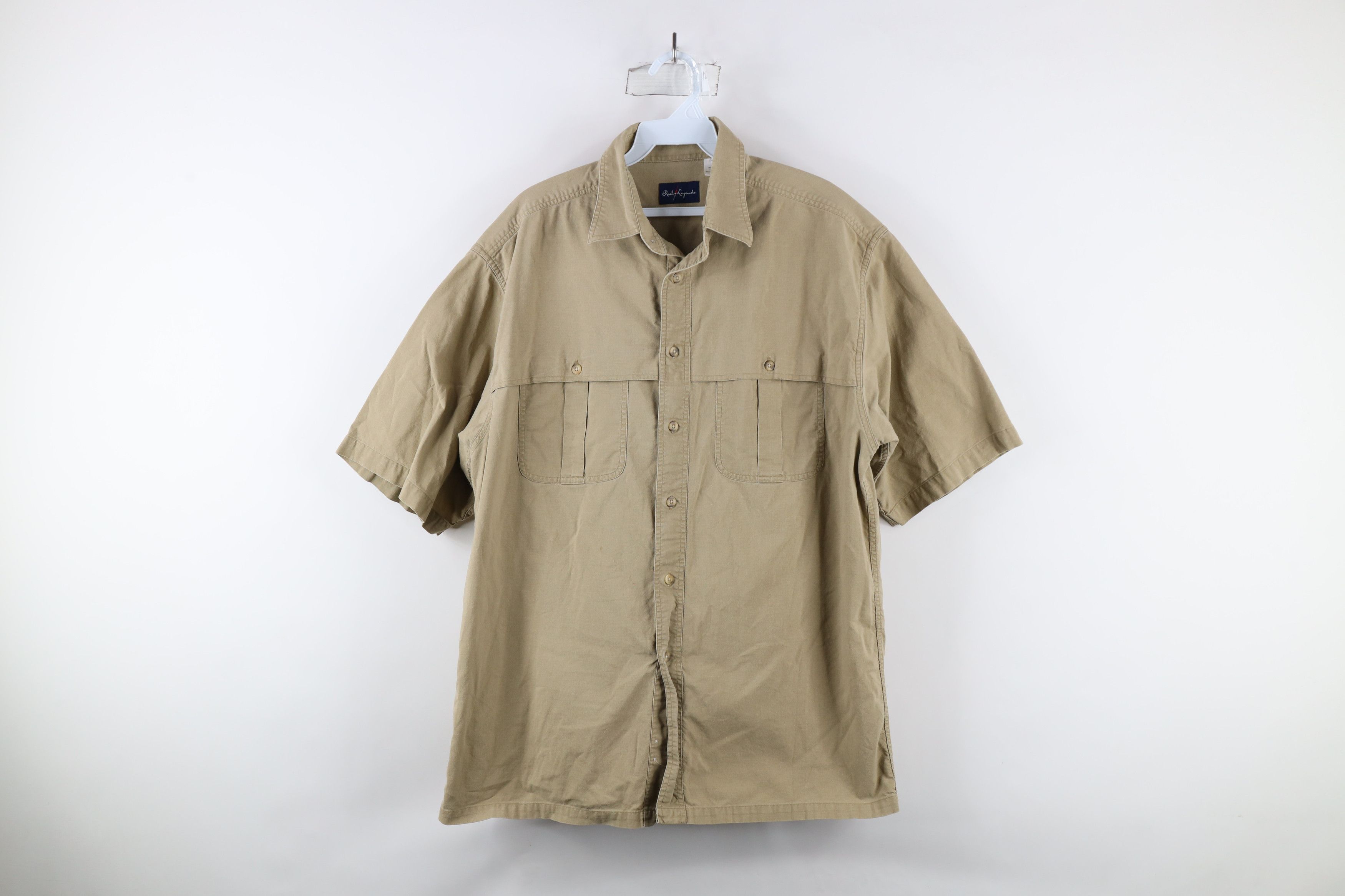 Vintage Vintage 90s Streetwear Short Sleeve Collared Button Shirt Size US L / EU 52-54 / 3 - 1 Thumbnail