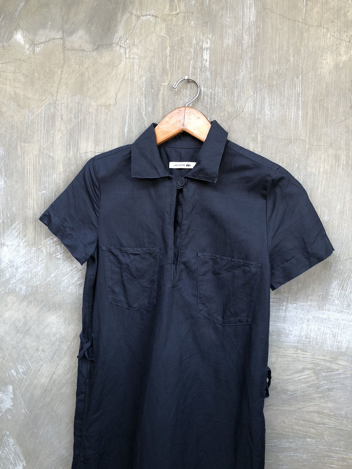 Lacoste Lacoste Women Navy Midi Dress Size XS / US 0-2 / IT 36-38 - 2 Thumbnail