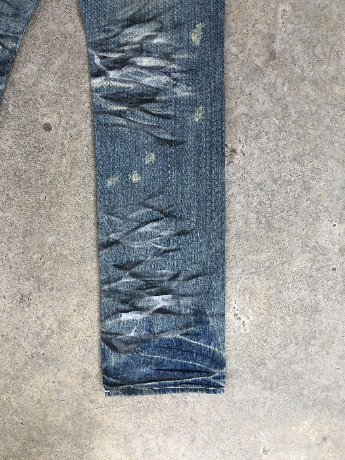 Who Decides War Japanese Urban Craft Distressed Jeans Size US 31 - 12 Thumbnail