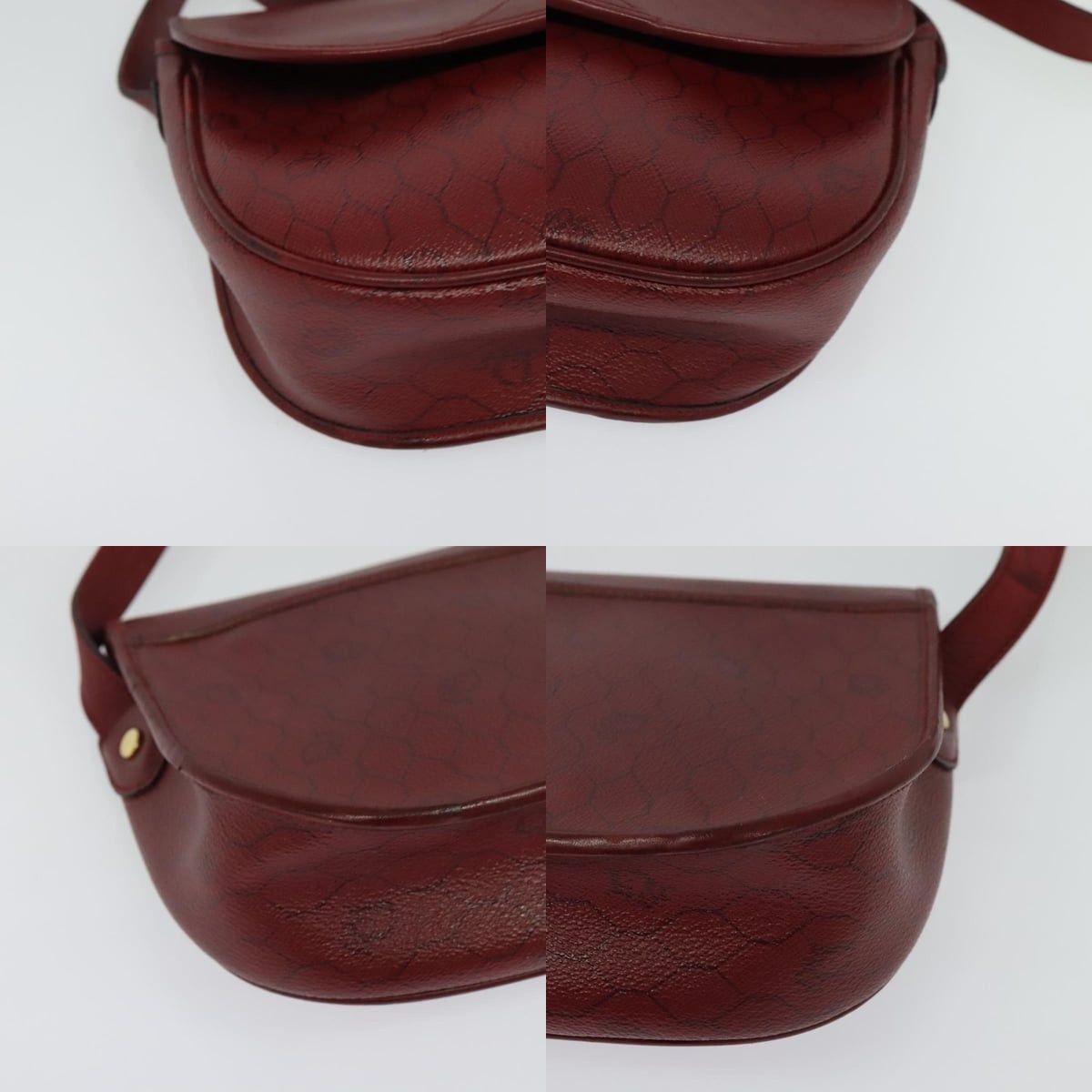 Dior DIOR Honeycomb Canvas Shoulder Bag Pvc Red Gold Size ONE SIZE - 10 Thumbnail