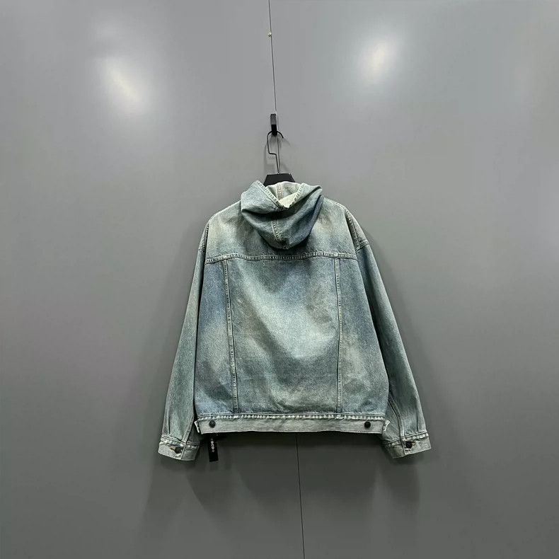 Balenciaga Balenciaga Blue denim hooded shirt Size US S / EU 44-46 / 1 - 2 Thumbnail