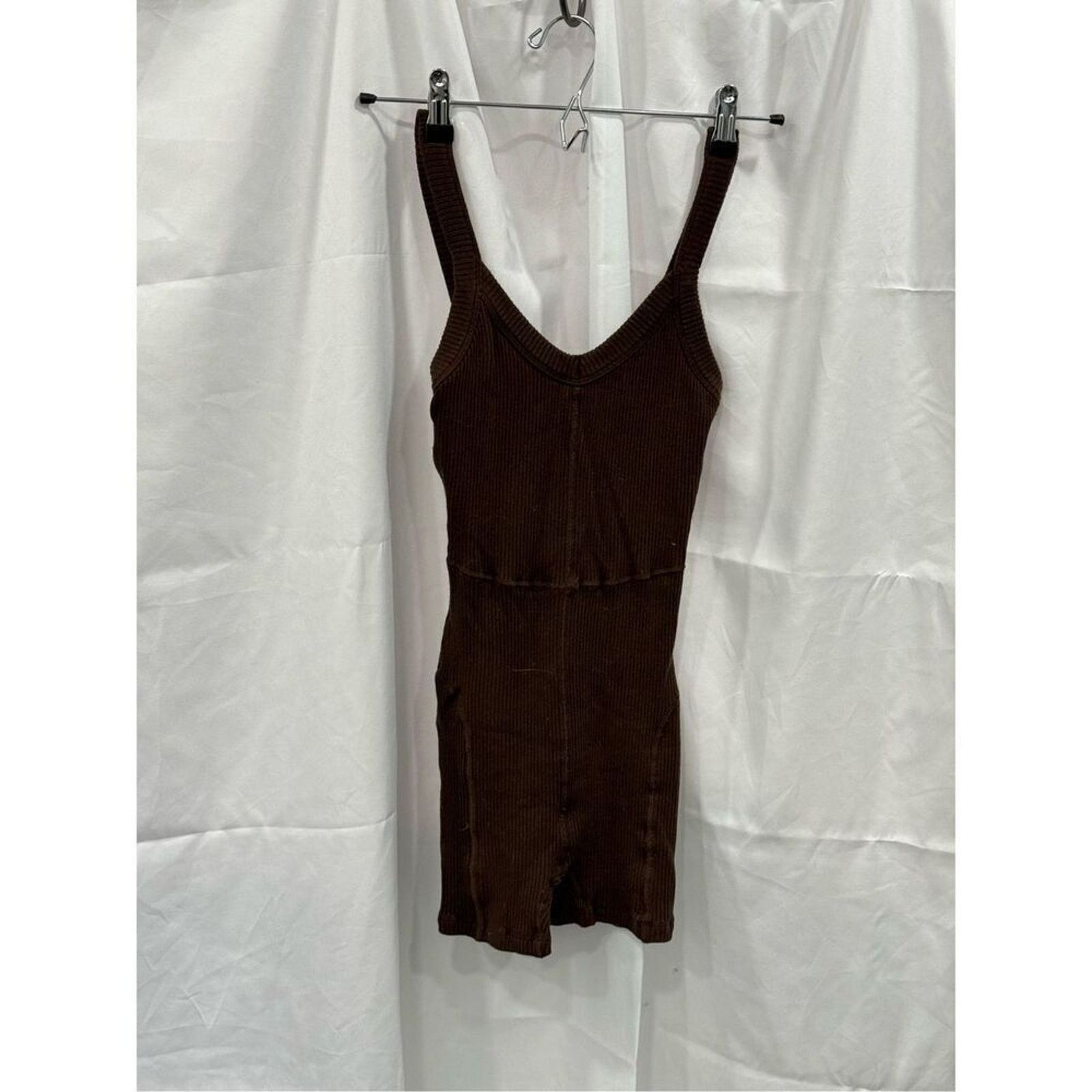 Other Year of Ours lounge dark oak ribbed brown romper | Sz XS Size 26" / US 2 / IT 38 - 3 Thumbnail