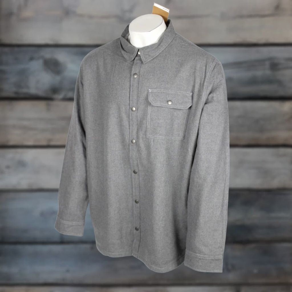 The North Face VINTAGE The North Face Men’s Campshire Shirt Jacket Snap Fleece lined 3XL Gray Size US XXL / EU 58 / 5 - 1 Thumbnail