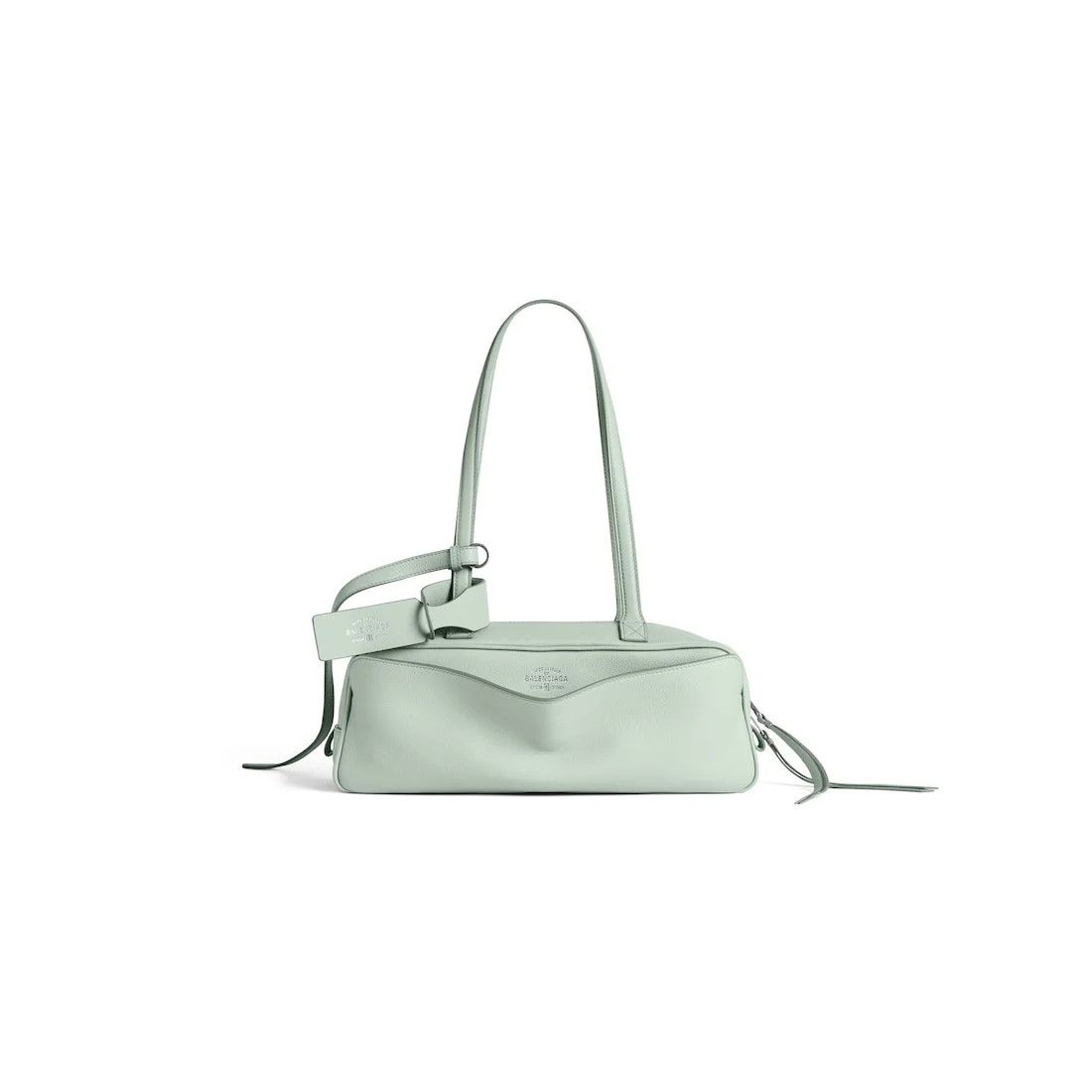 Balenciaga o1bcso1str0426 Size: OS / Carrie Small Bowling Bag in Green Size ONE SIZE - 1 Thumbnail