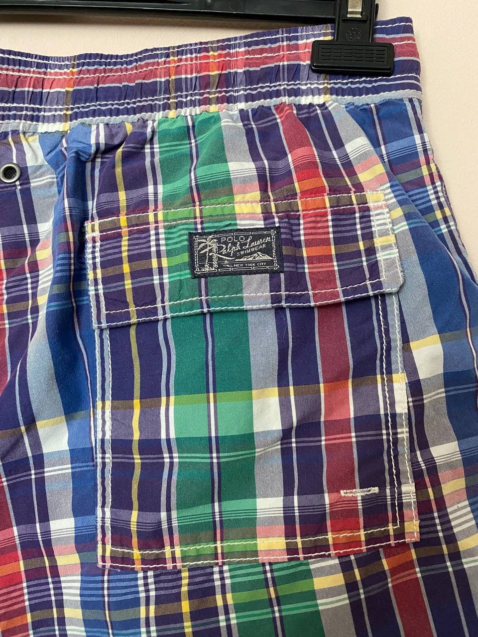 Polo Ralph Lauren × Vintage 🏄‍♂️Vintage Polo Ralph Lauren big logo Shorts Swimwear Surf Y2K Size US 34 / EU 50 - 6 Thumbnail
