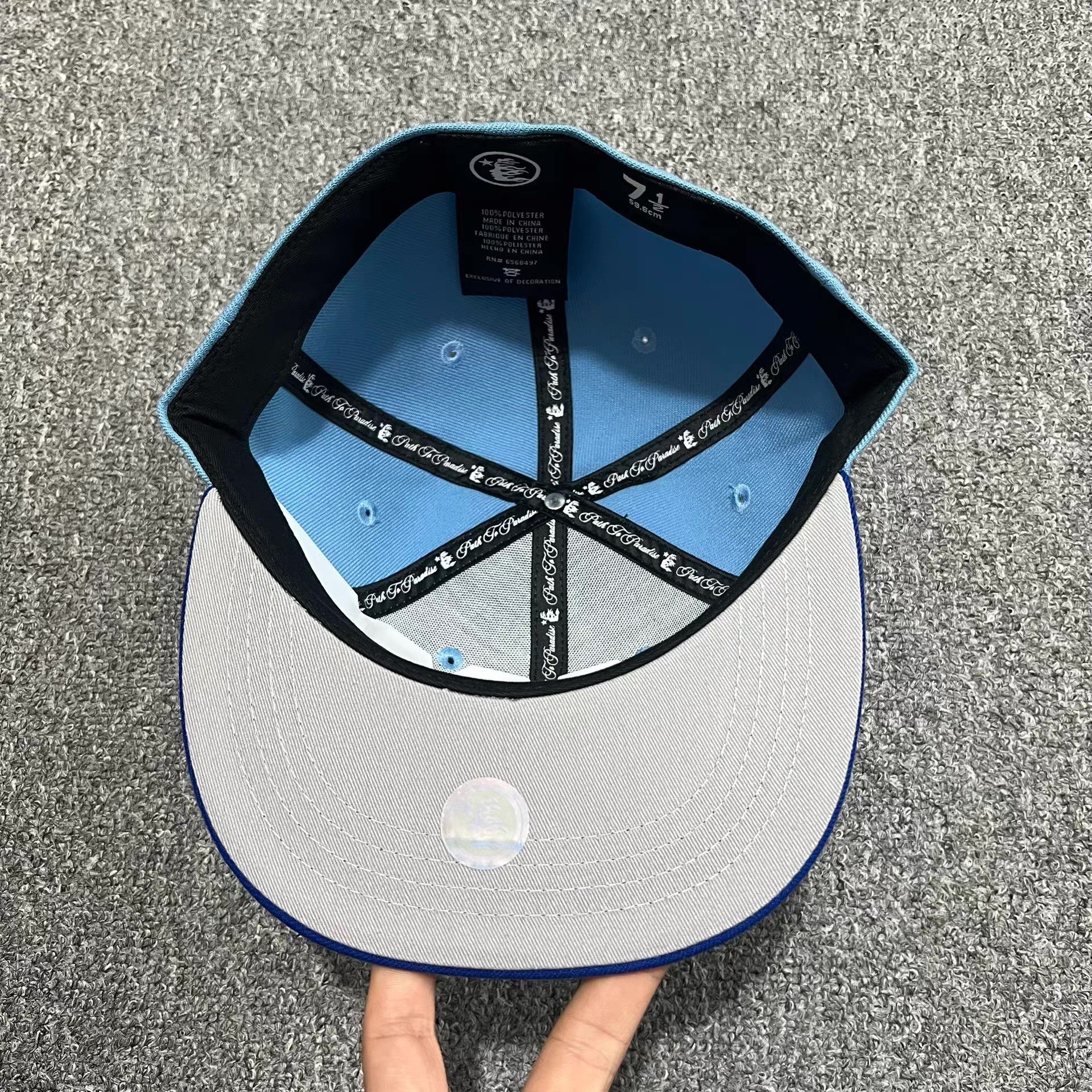 HELLSTAR Hellstar embroidered flat brim baseball cap sun hat Q7 Size ONE SIZE - 3 Thumbnail