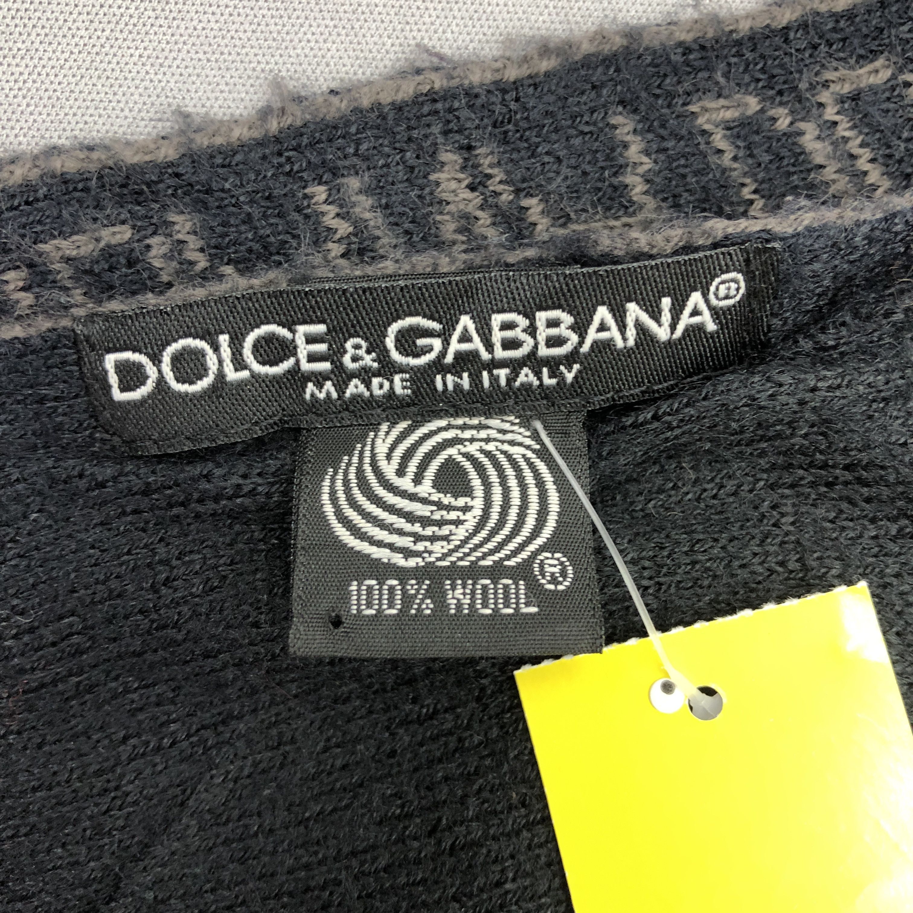 Dolce & Gabbana Vintage Dolce Gabbana Scarf Muffler Knit Wool Scarves Size ONE SIZE - 4 Thumbnail