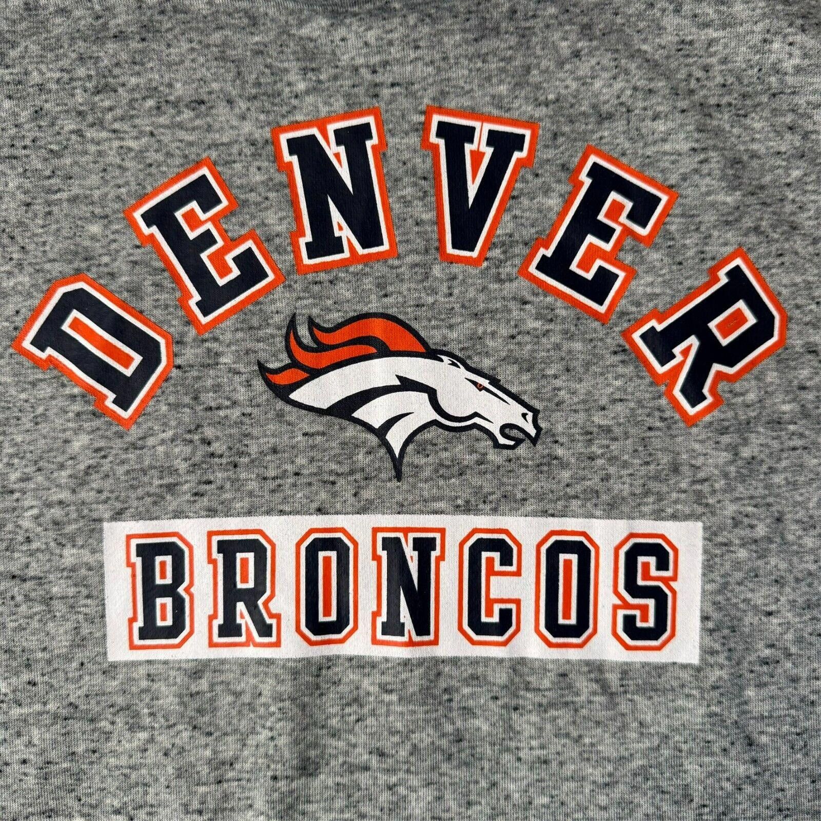 Designer Rare Broncos Short Sleeve Hoodie Youth XL Pullover NWT Size ONE SIZE - 2 Thumbnail
