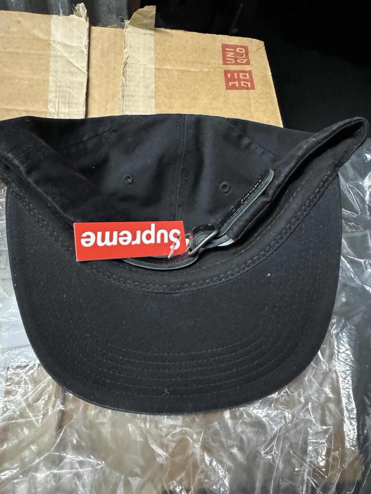 Supreme Supreme Script Logo Cap 6 Panel Black Size ONE SIZE - 2 Thumbnail