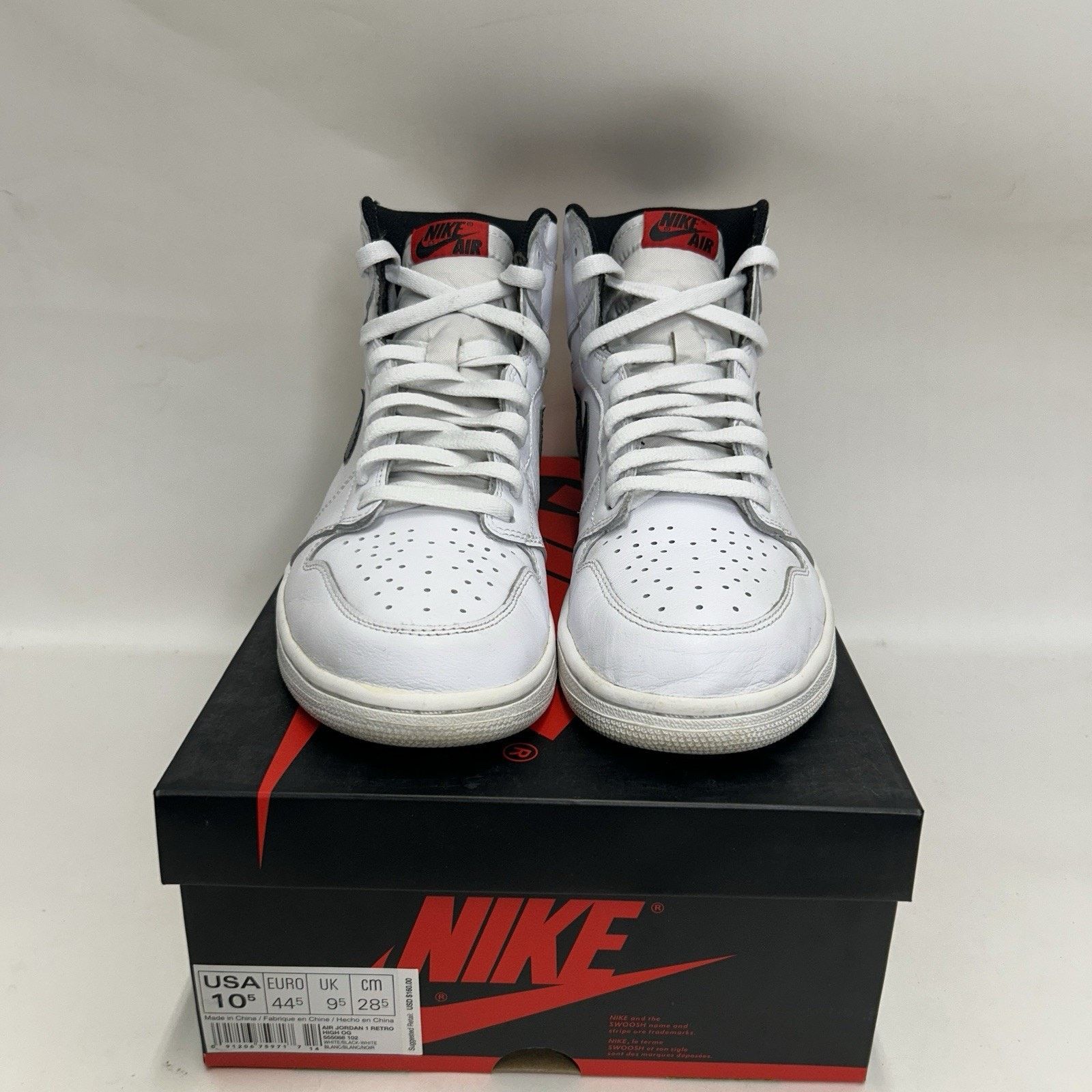 Jordan Brand Nike Air Jordan 1 Retro OG Premium High “Yin Yang” Size US 10.5 / EU 43-44 - 2 Thumbnail