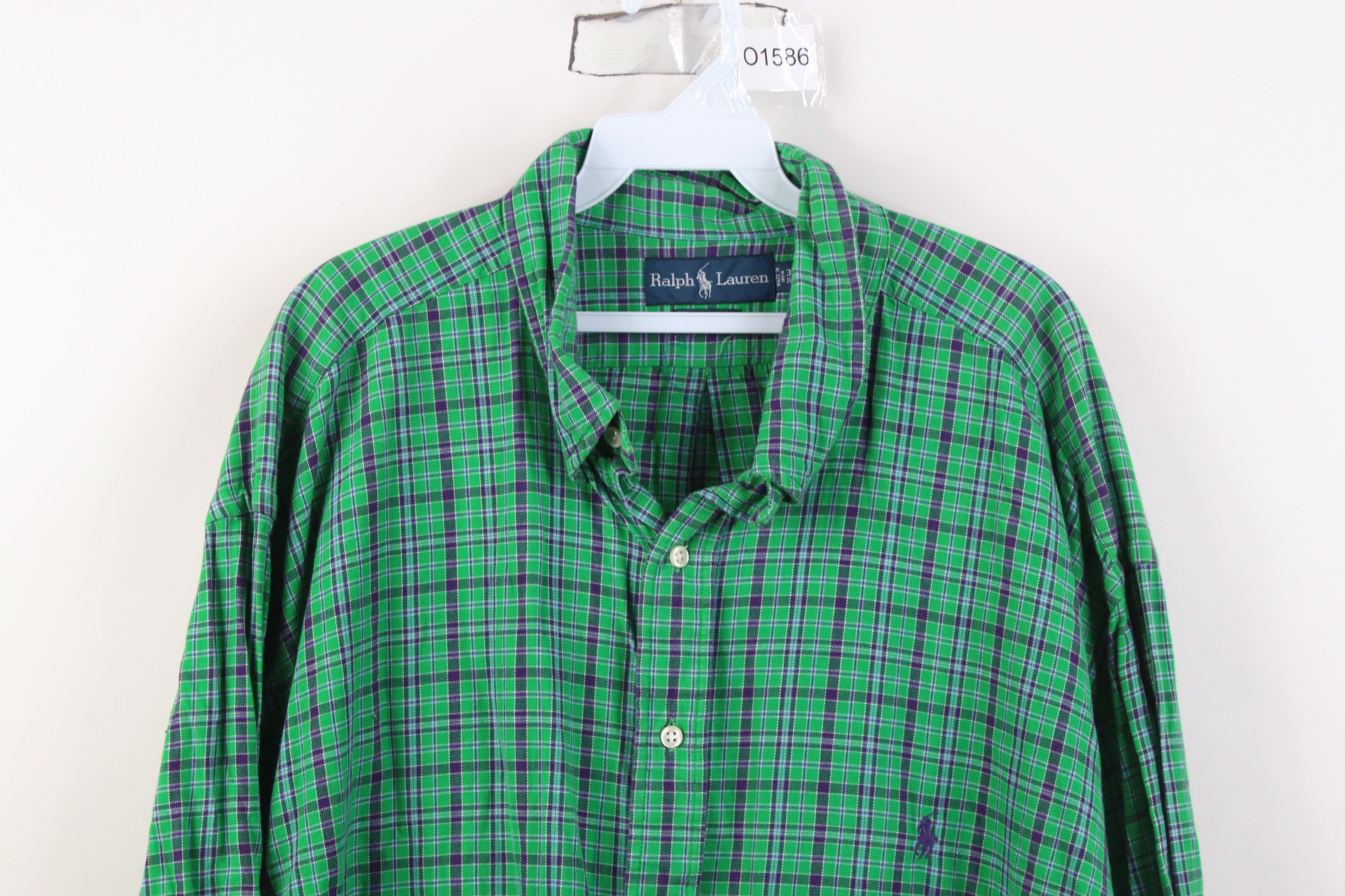 Polo Ralph Lauren Vintage 90s Ralph Lauren Collared Button Down Shirt Plaid Size US XXL / EU 58 / 5 - 2 Thumbnail