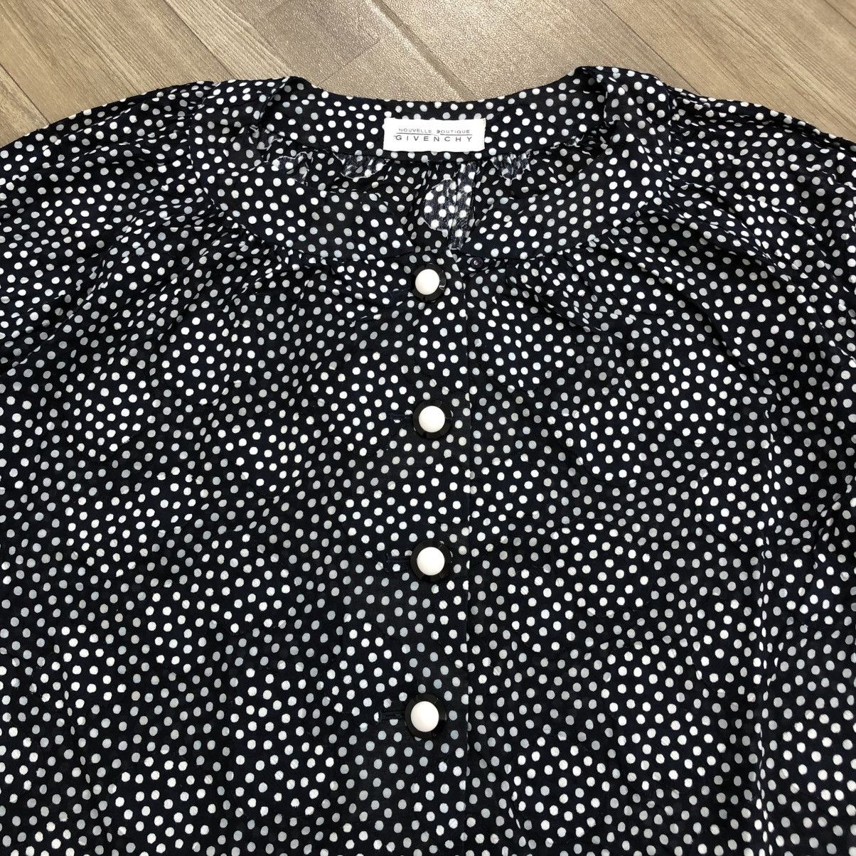 Givenchy × Vintage Vintage Givenchy Nouvelle Boutique Polkadot Button Up Shirt Size M / US 6-8 / IT 42-44 - 2 Thumbnail