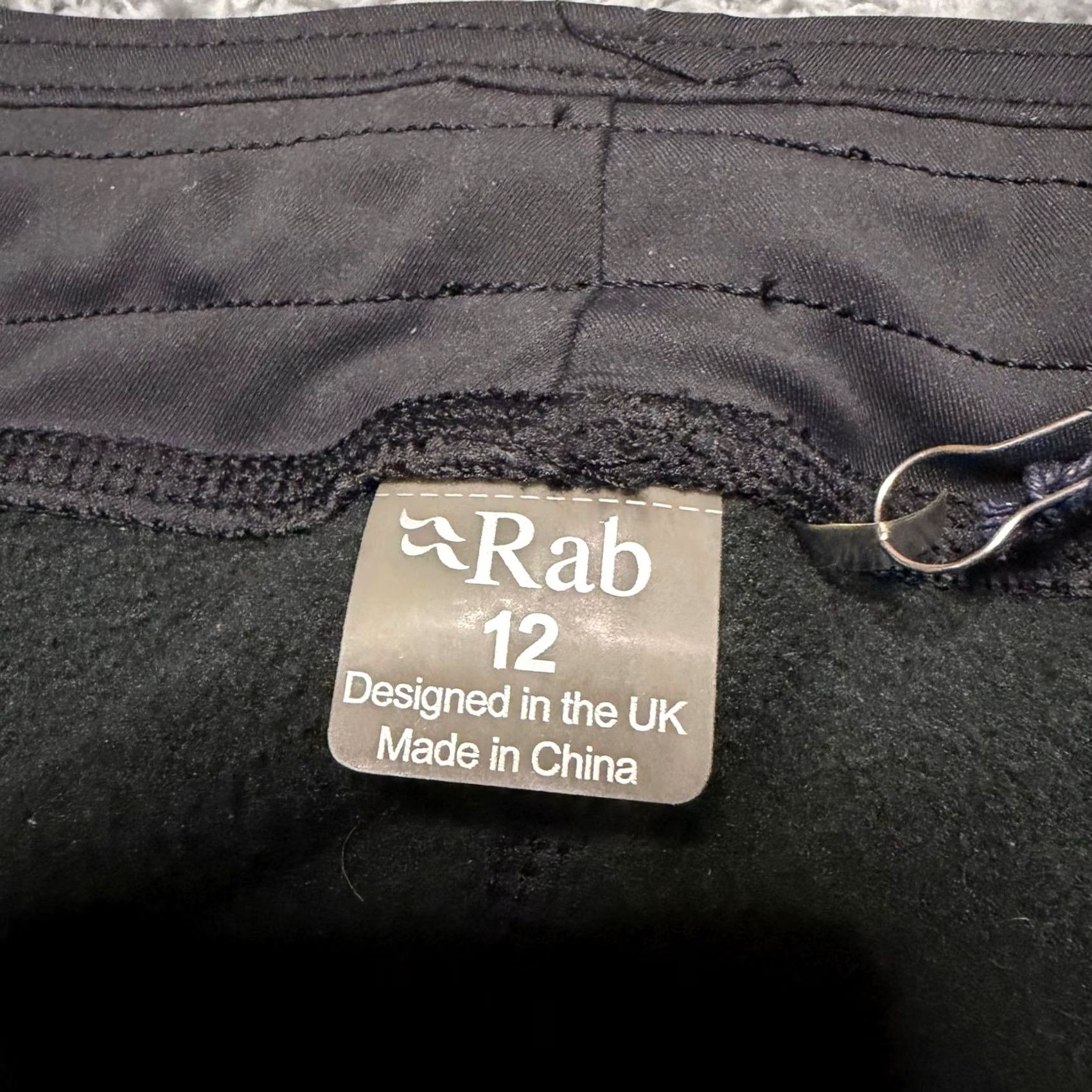 Rab RAB Leggings Womens 12 Black Rhombic Tight Climbing Hiking Gym Activewear Size 34" / US 12 / IT 48 - 6 Thumbnail