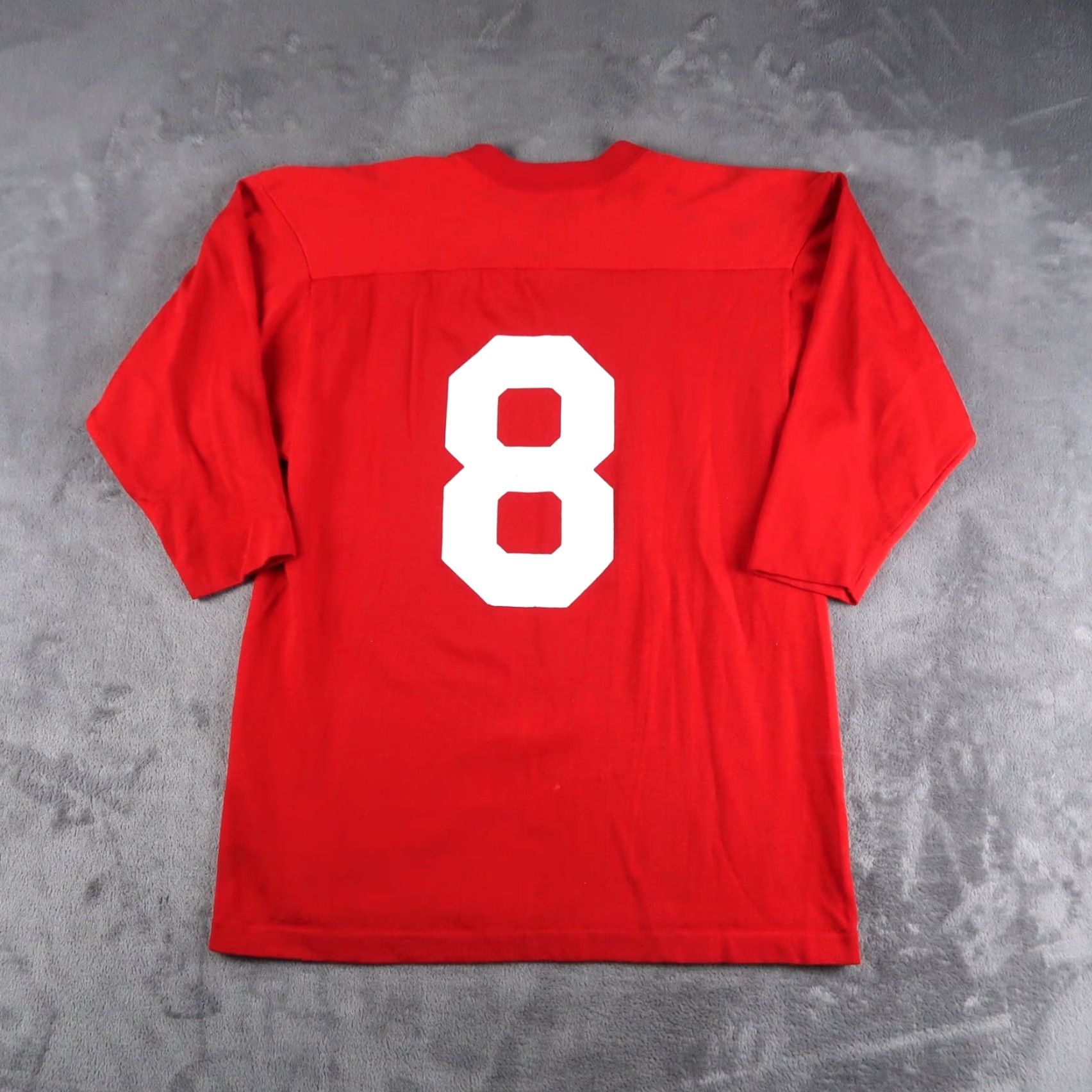 Champion Vintage Wilmette Hockey Jersey T Shirt M Champion Cotton Blend Red 70s Sportswear/Beach Mens Size US M / EU 48-50 / 2 - 2 Thumbnail