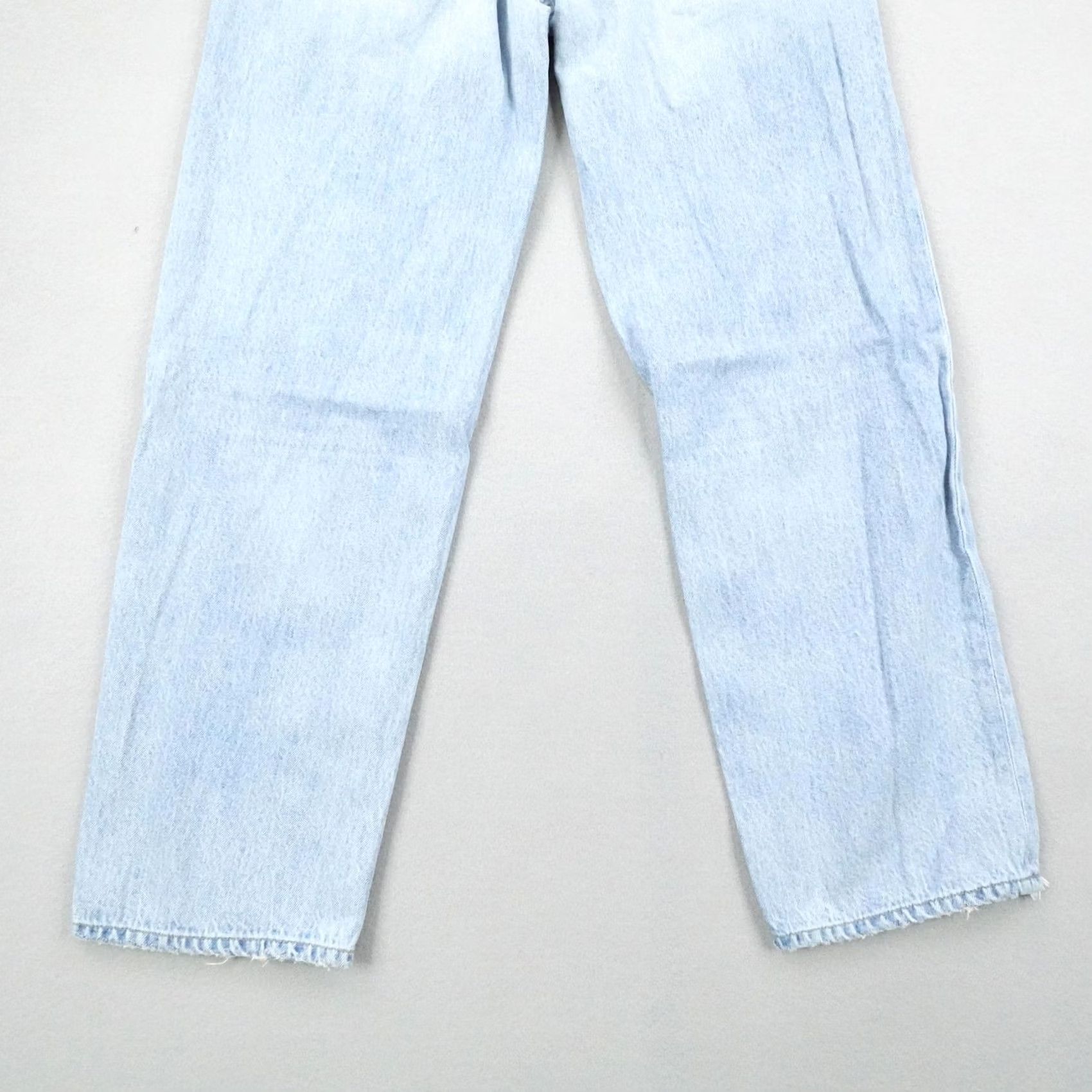 Agolde AGOLDE Jeans Womens 27 Blue Denim Light Wash High Rise Button Fly Criss Cross Size 27" / US 4 / IT 40 - 7 Thumbnail