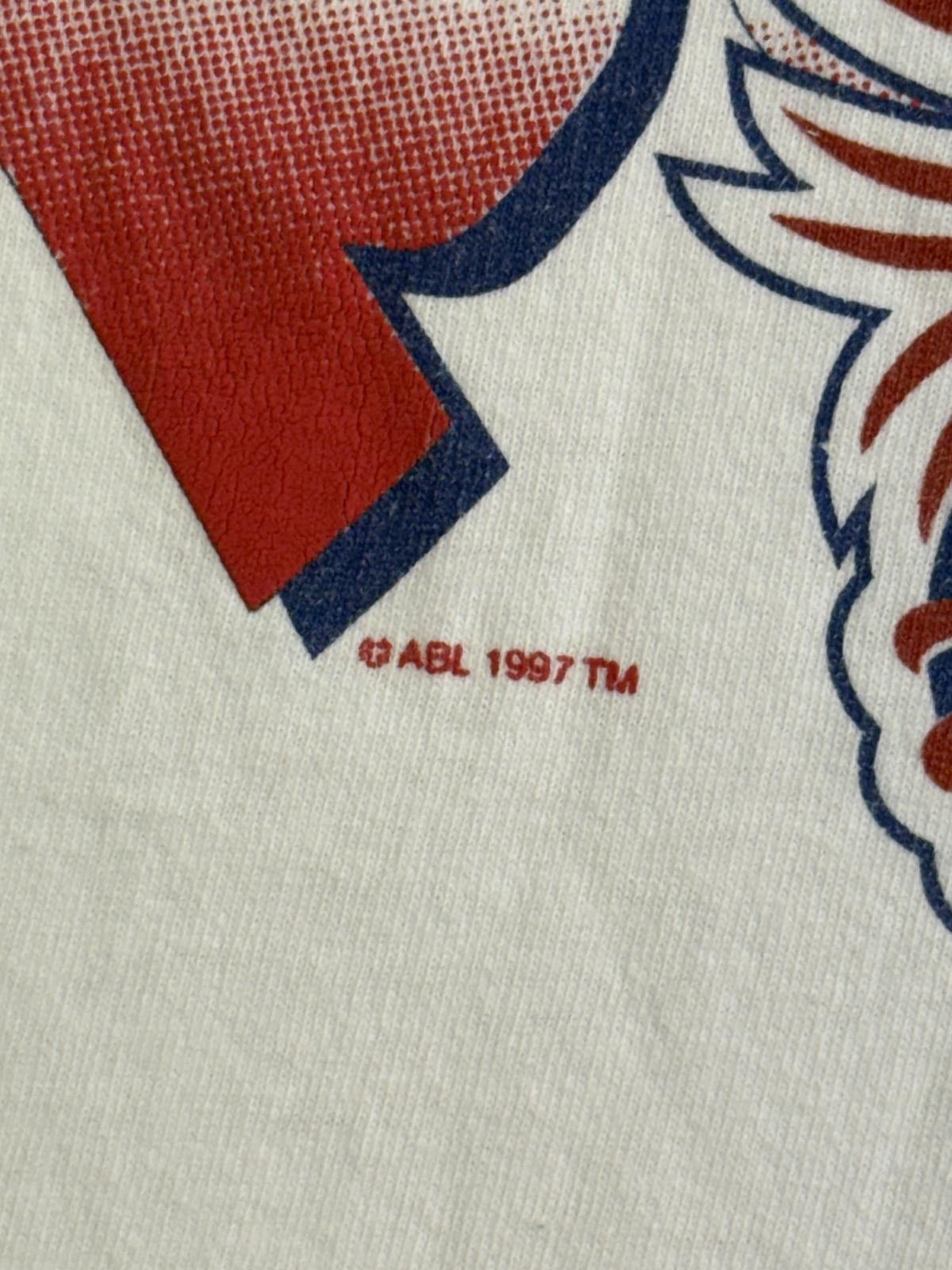 Virgil Abloh Vintage Women's Basketball League T-shirt ABL Quest Tee -XL Size US XL / EU 56 / 4 - 4 Thumbnail