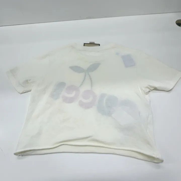 Gucci Gucci Epilogue Cherry Print Cotton T-shirt-2507 Size XXS / US 00 / IT 34 - 9 Thumbnail