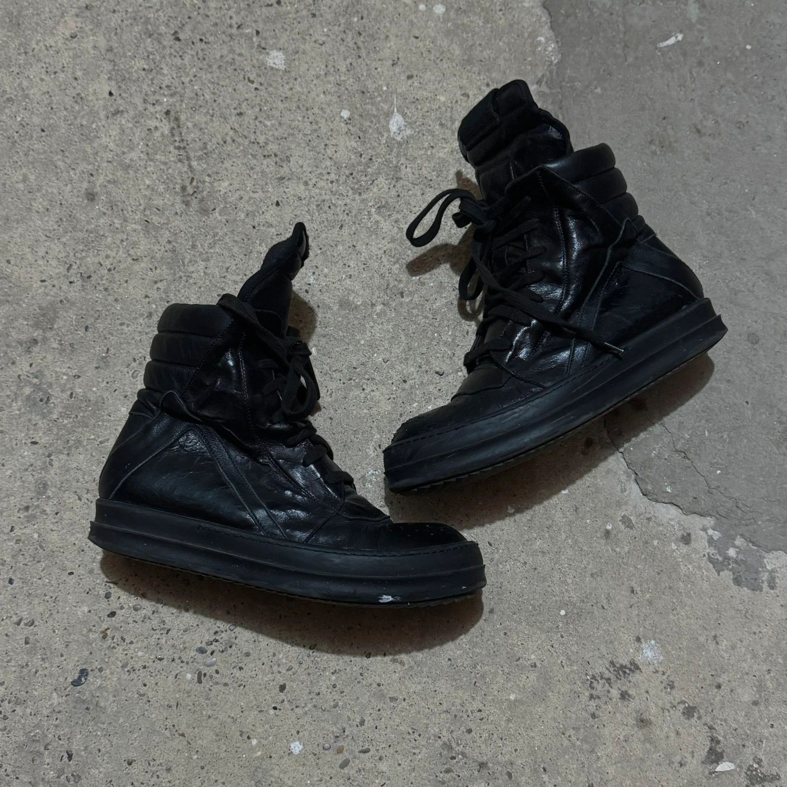 Rick Owens Vintage Rick Owens Geobasket triple black Size US 6 / IT 36 - 2 Thumbnail