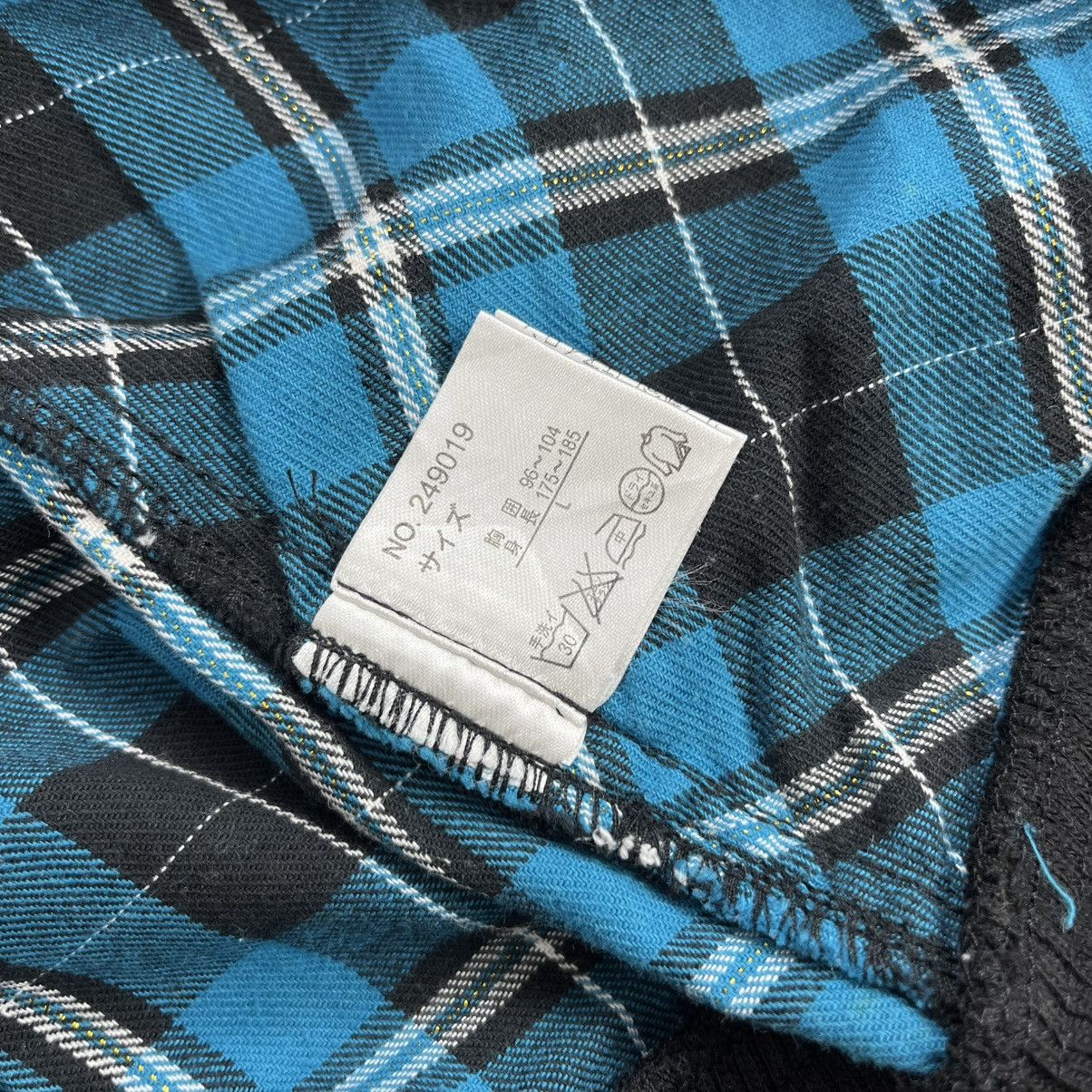 Japanese Brand 2000s Corn Flake Plaid Gothic Grunge Lgb Fur Zip Hoodie Size US S / EU 44-46 / 1 - 11 Thumbnail