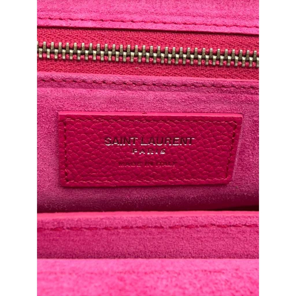 Saint Laurent Paris CC31 Size: OS / YSL Sac DeJour Shoulder Bag in Pink Size ONE SIZE - 7 Thumbnail
