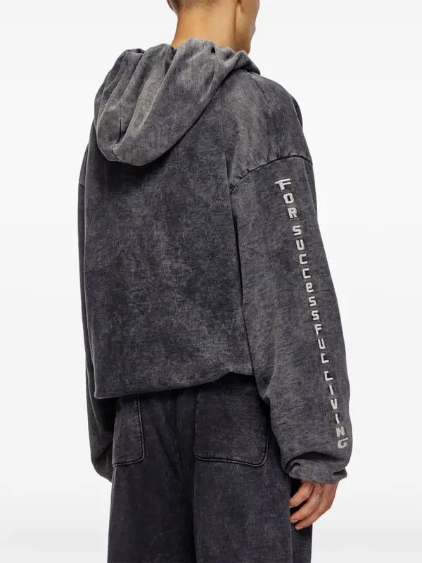 Diesel o1mle0426 S-Fishy Sweatshirt Hoodies in Gray Size US M / EU 48-50 / 2 - 3 Thumbnail