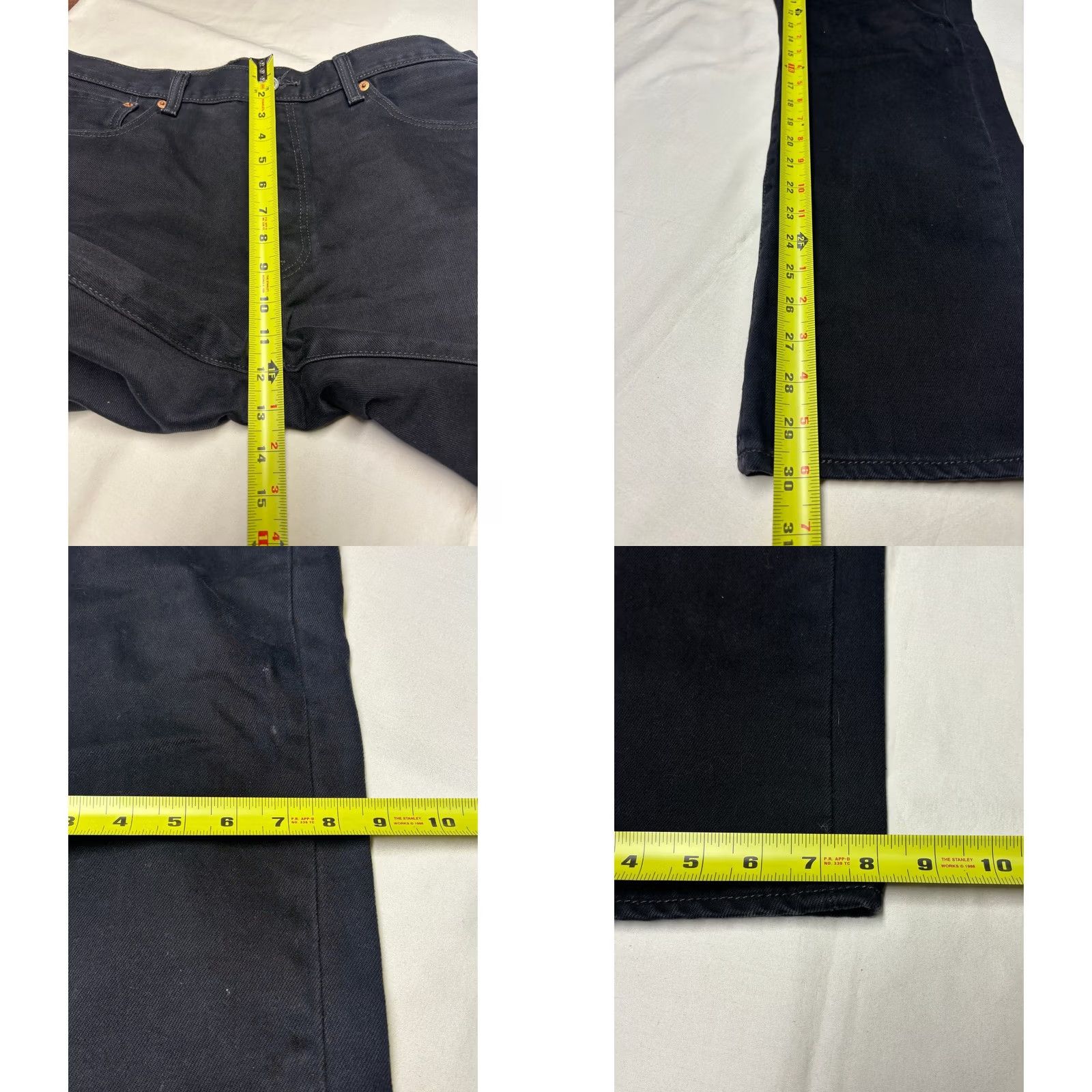 Levi's Levi's 501 Original Fit Black Denim Jeans Men's W36 L30 Button Fly Straight Regular 5-Pocket Logo Vintage? No, Standard Size US 36 / EU 52 - 9 Thumbnail