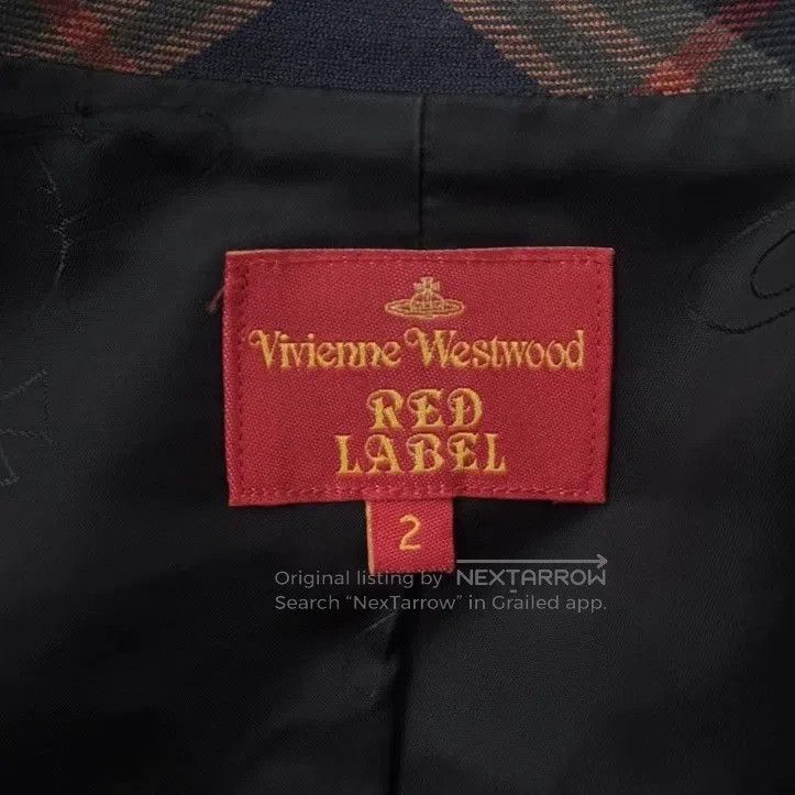 Vivienne Westwood Vivienne Westwood Yellow and blue plaid wool blazer Size M / US 6-8 / IT 42-44 - 5 Thumbnail