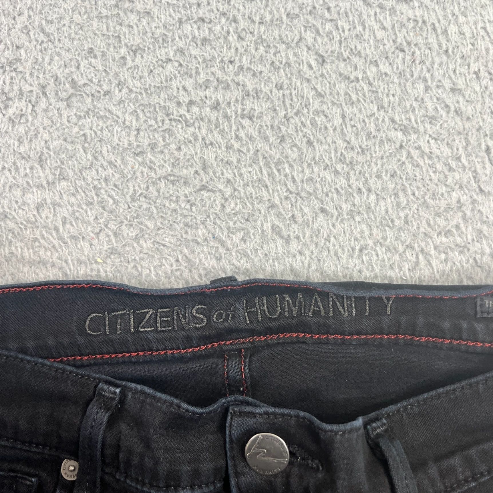 Citizens Of Humanity VINTAGE Citizens of Humanity Jeans Womens Skinny Black 27 Thompson Mid Rise 28-Inch Inseam Size 29" - 5 Thumbnail