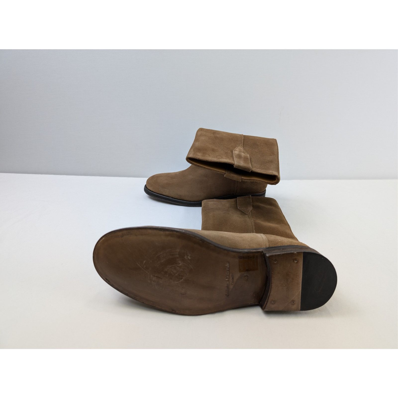 Officine Generale o1rshd1 Gray Boots Suede Leather High Boots in Mustard Olive Size US 10 / EU 43 - 9 Thumbnail