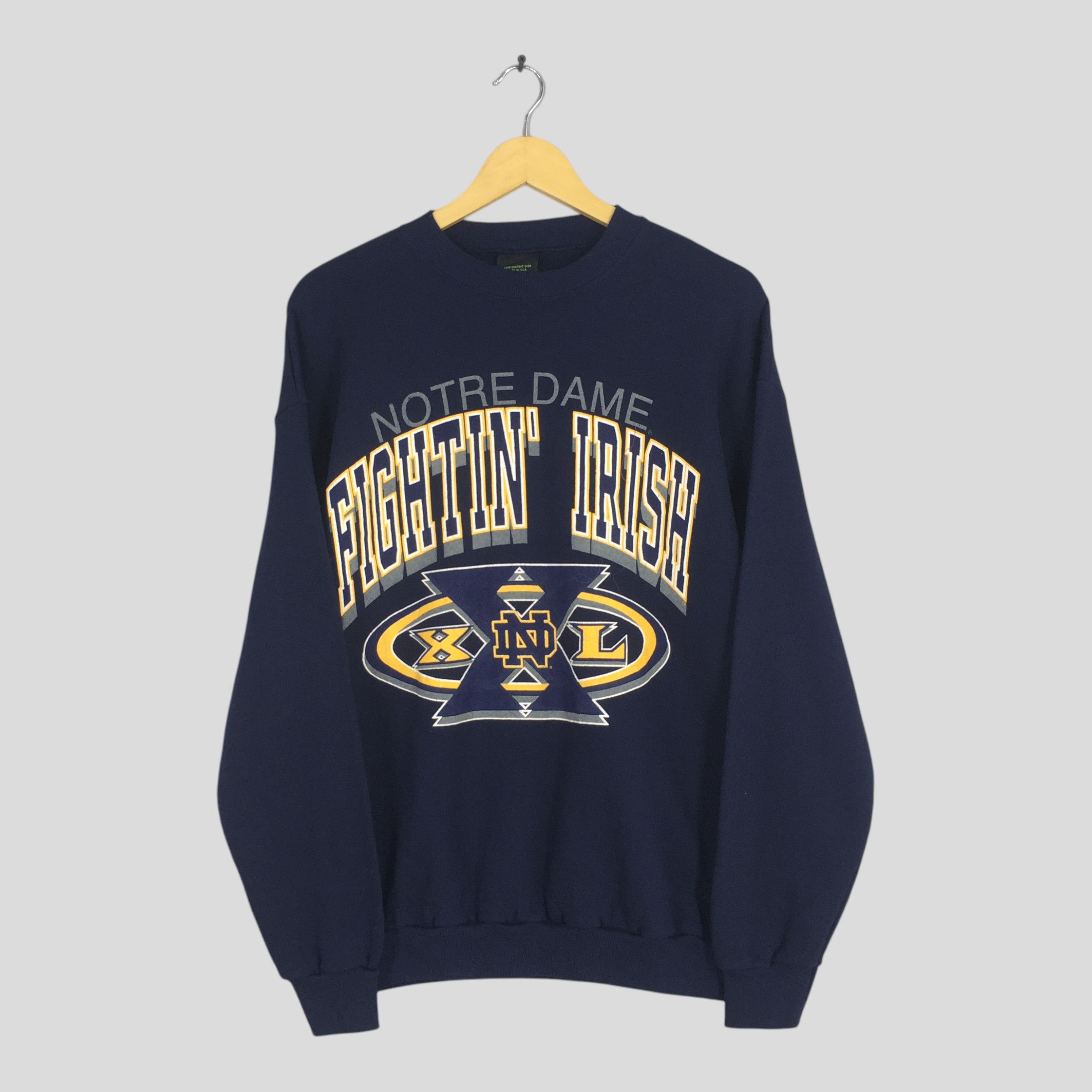 Vintage Vintage Notre Dame Fighting Irish Sweatshirt Large Size US L / EU 52-54 / 3 - 1 Thumbnail