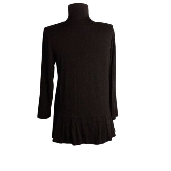 J. Jill J. Jill XS Black Wearever Collection Womens Top 3/4 Sleeve R Size XS / US 0-2 / IT 36-38 - 3 Thumbnail